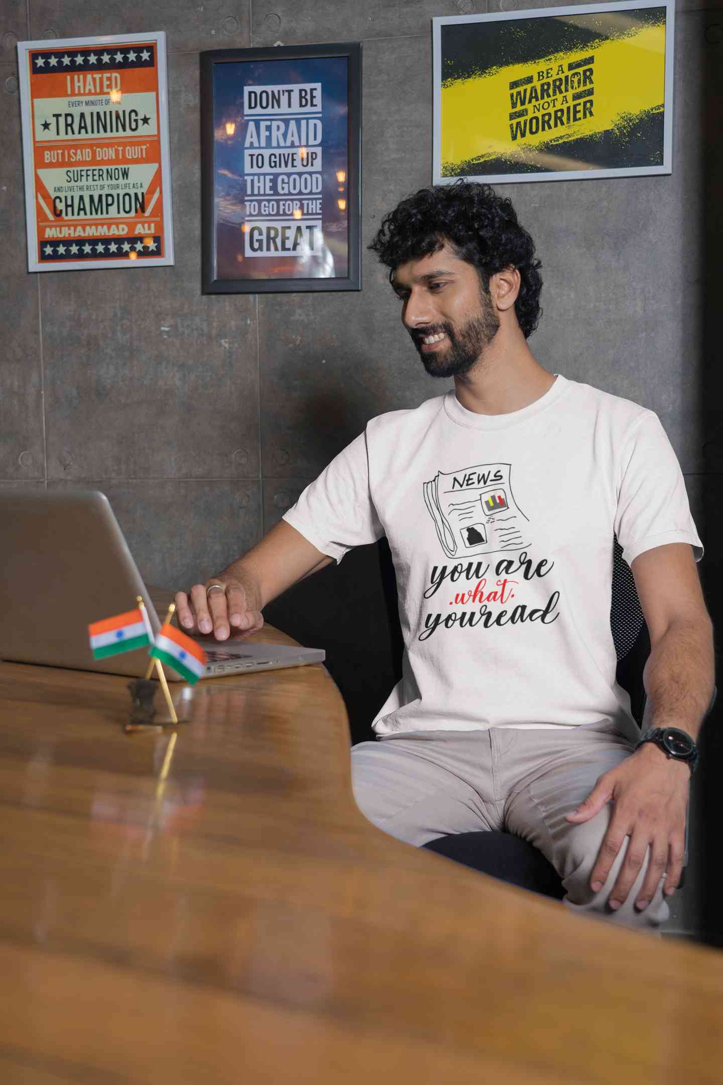 News Quote Mens Half Sleeves T-shirt- FunkyTeesClub