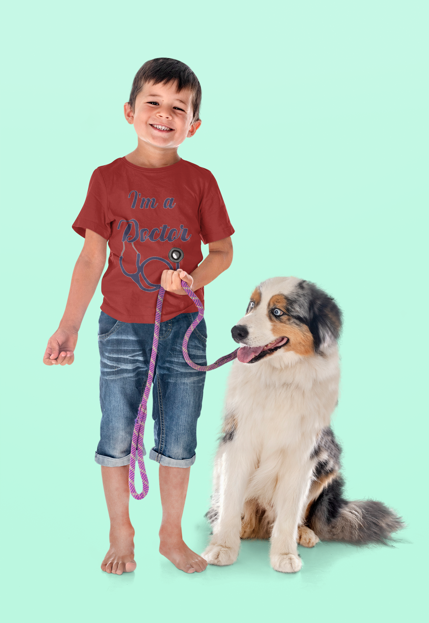 Future Doctor Half Sleeves T-Shirt for Boy-FunkyTeesClub