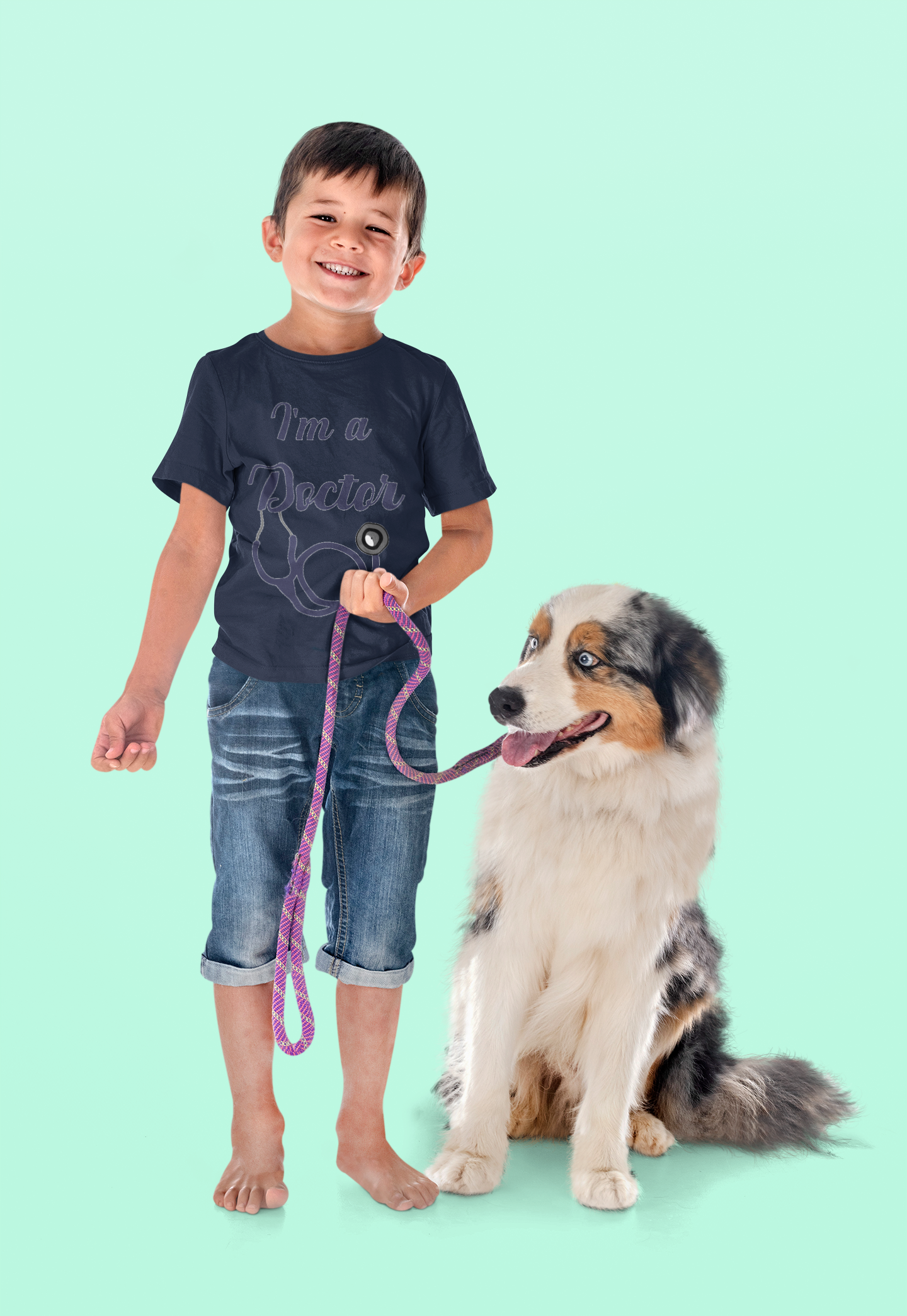 Future Doctor Half Sleeves T-Shirt for Boy-FunkyTeesClub