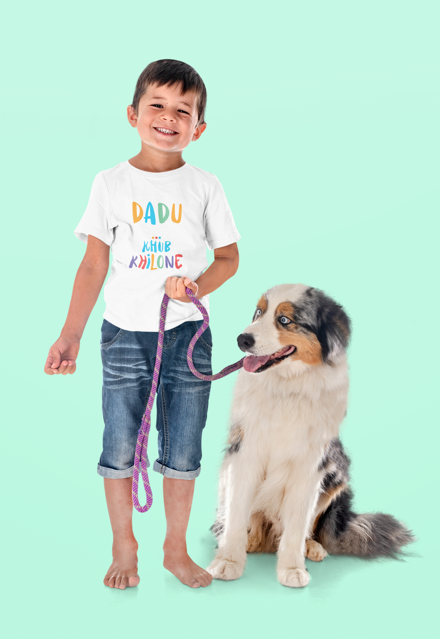 Dadu Ke Ghar Jayege Half Sleeves T-Shirt for Boy-FunkyTeesClub