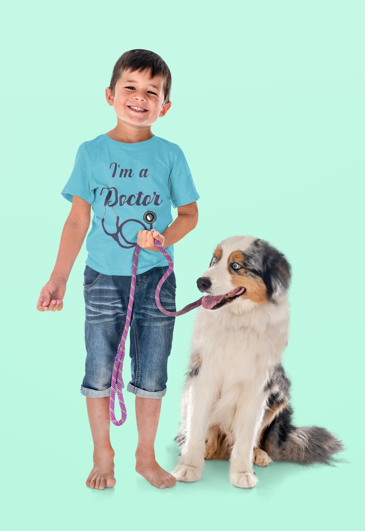Future Doctor Half Sleeves T-Shirt for Boy-FunkyTeesClub
