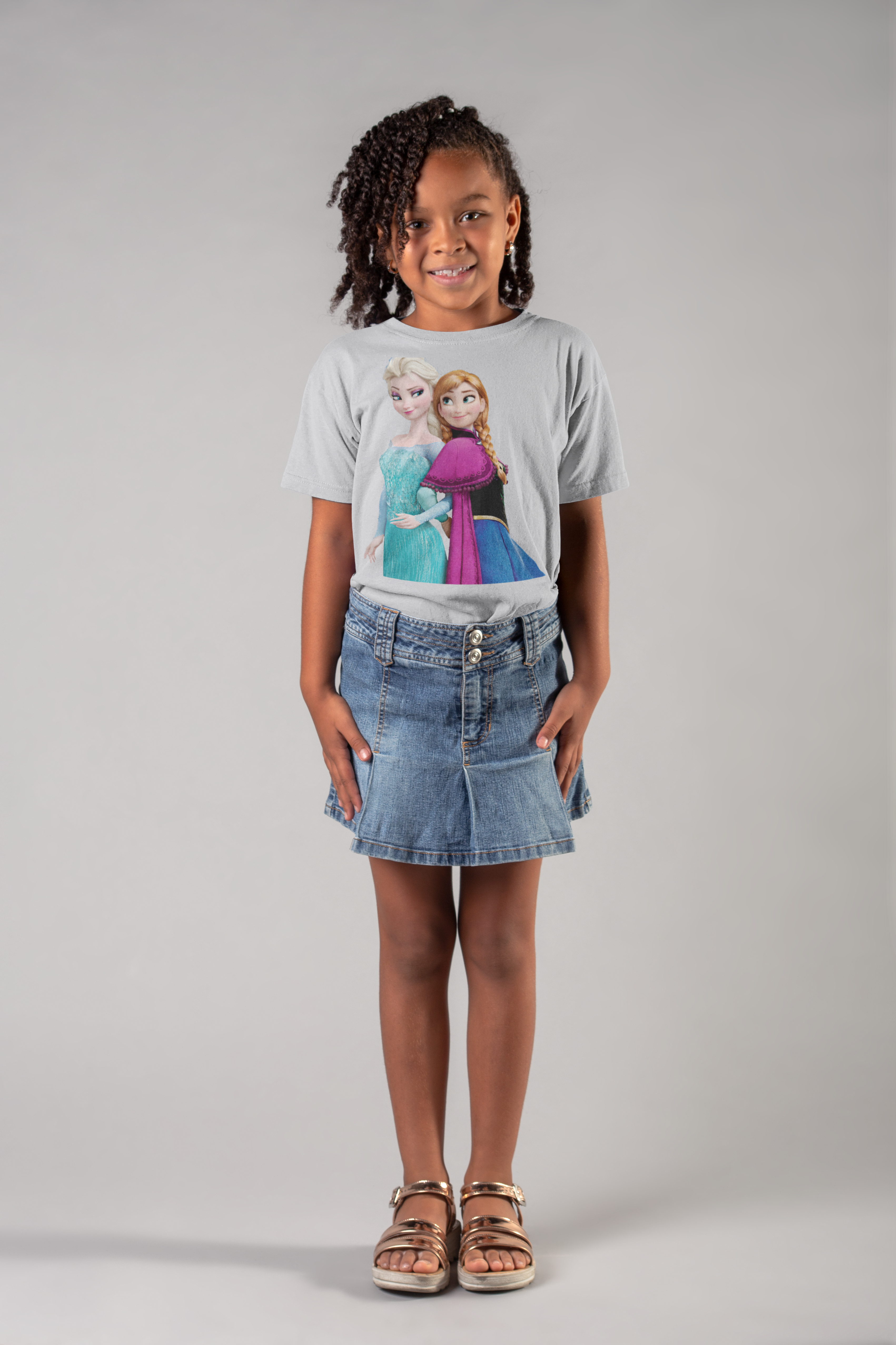 Cute Princess Half Sleeves T-Shirt For Girls -FunkyTeesClub