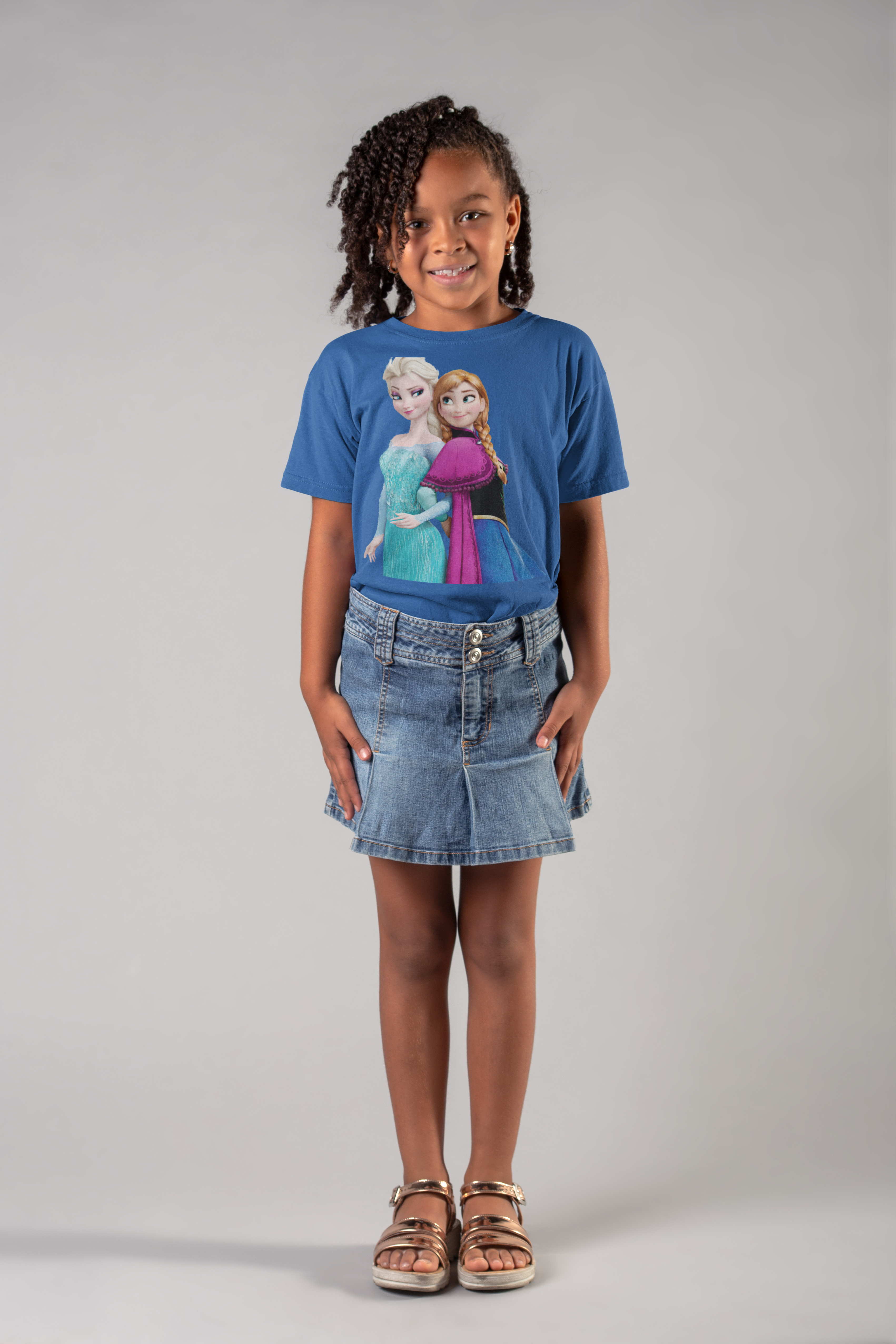 Cute Princess Half Sleeves T-Shirt For Girls -FunkyTeesClub
