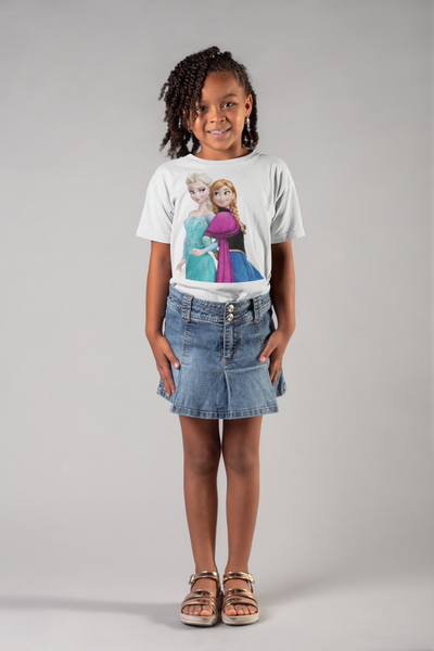 Cute Princess Half Sleeves T-Shirt For Girls -FunkyTeesClub