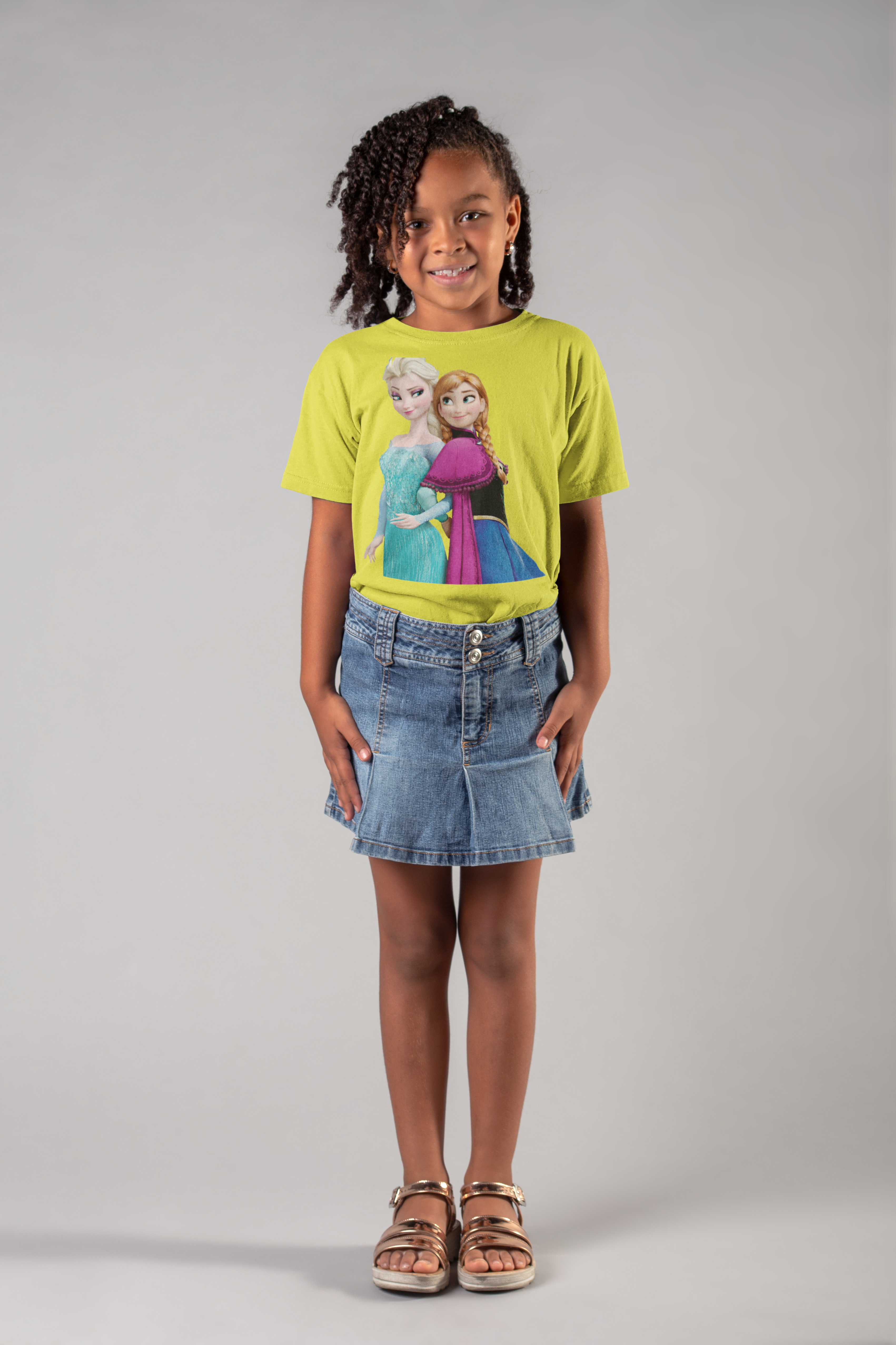 Cute Princess Half Sleeves T-Shirt For Girls -FunkyTeesClub