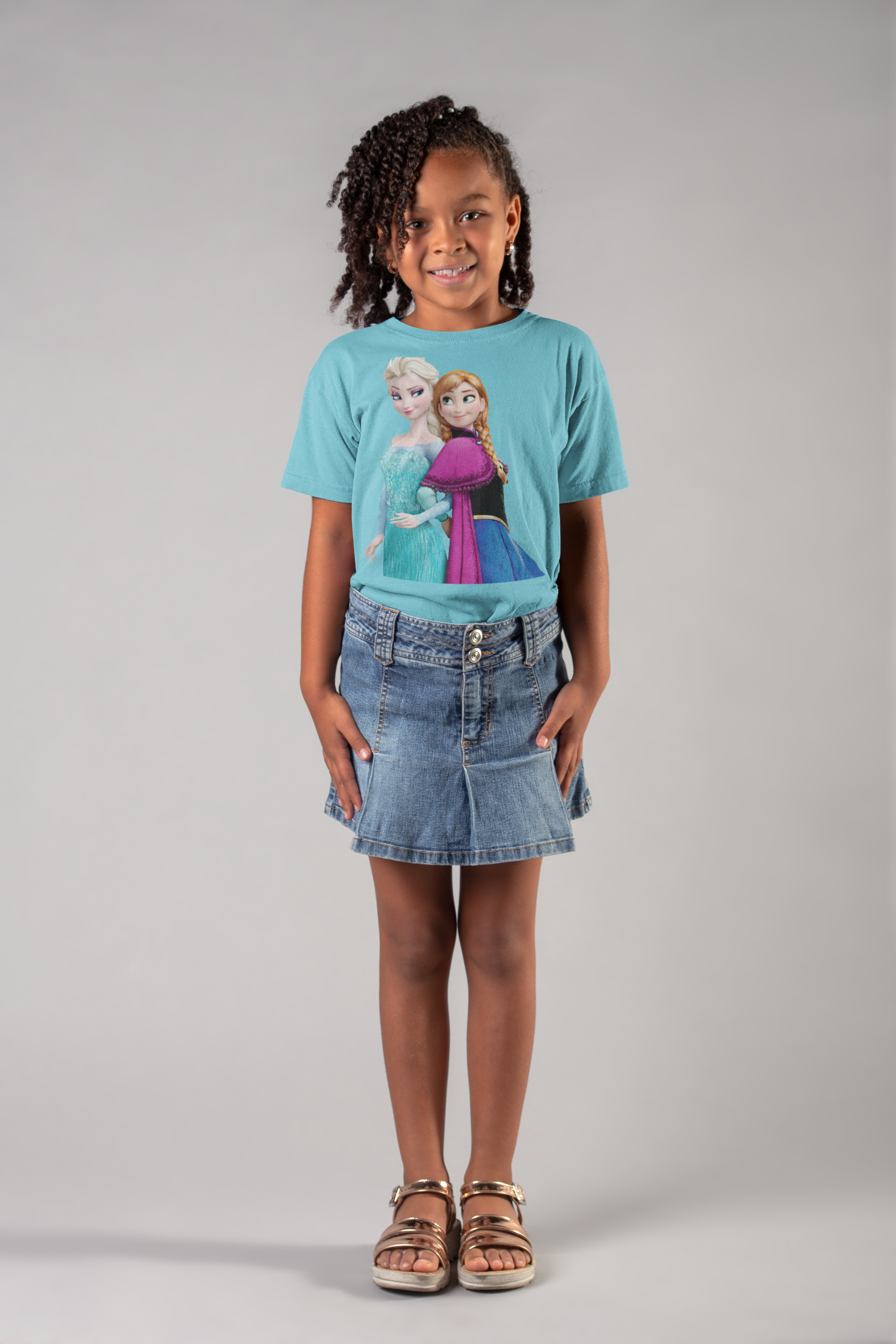 Cute Princess Half Sleeves T-Shirt For Girls -FunkyTeesClub