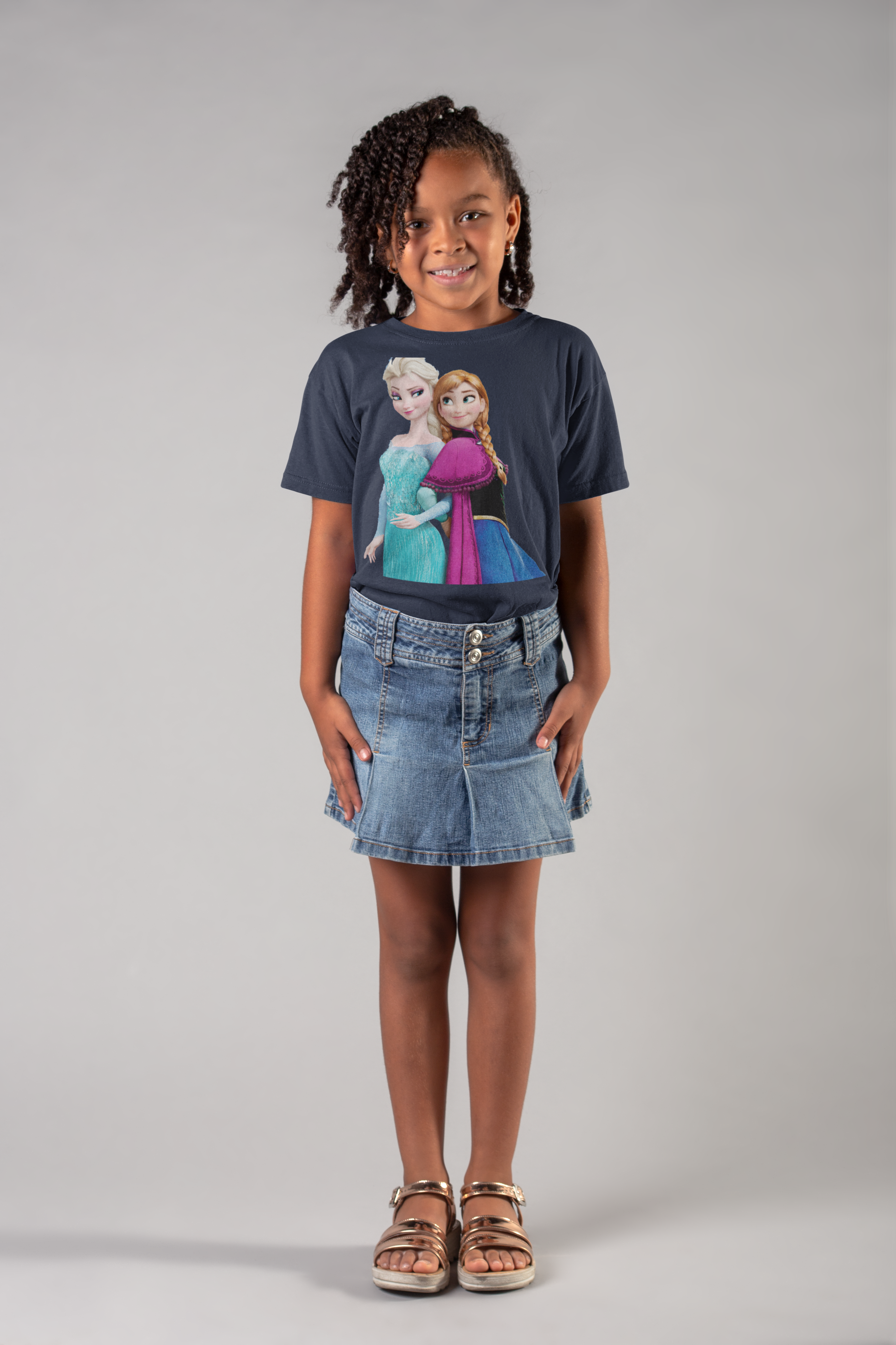Cute Princess Half Sleeves T-Shirt For Girls -FunkyTeesClub