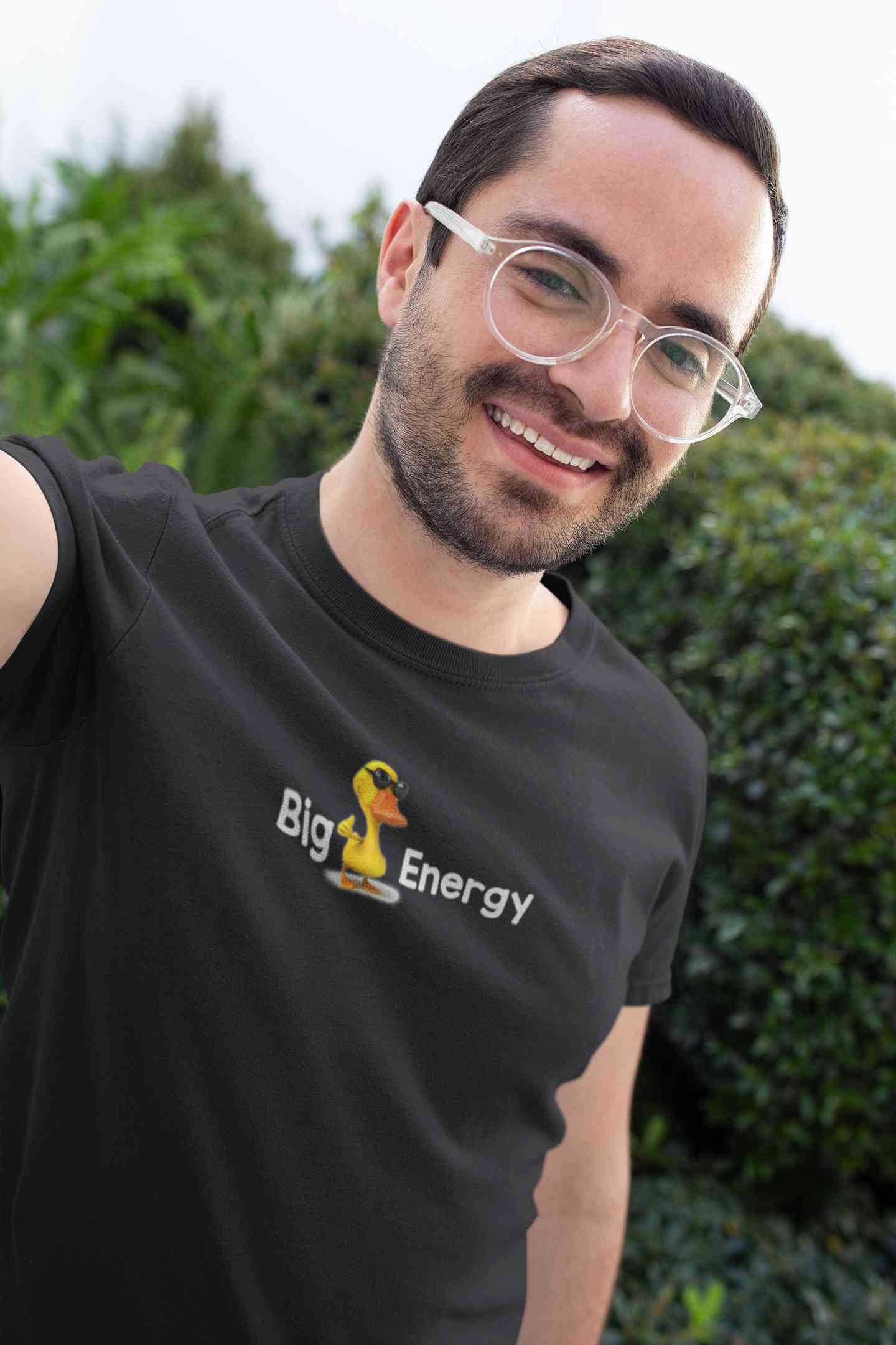 Big Duck Energy Mens Half Sleeves T-shirt- FunkyTeesClub