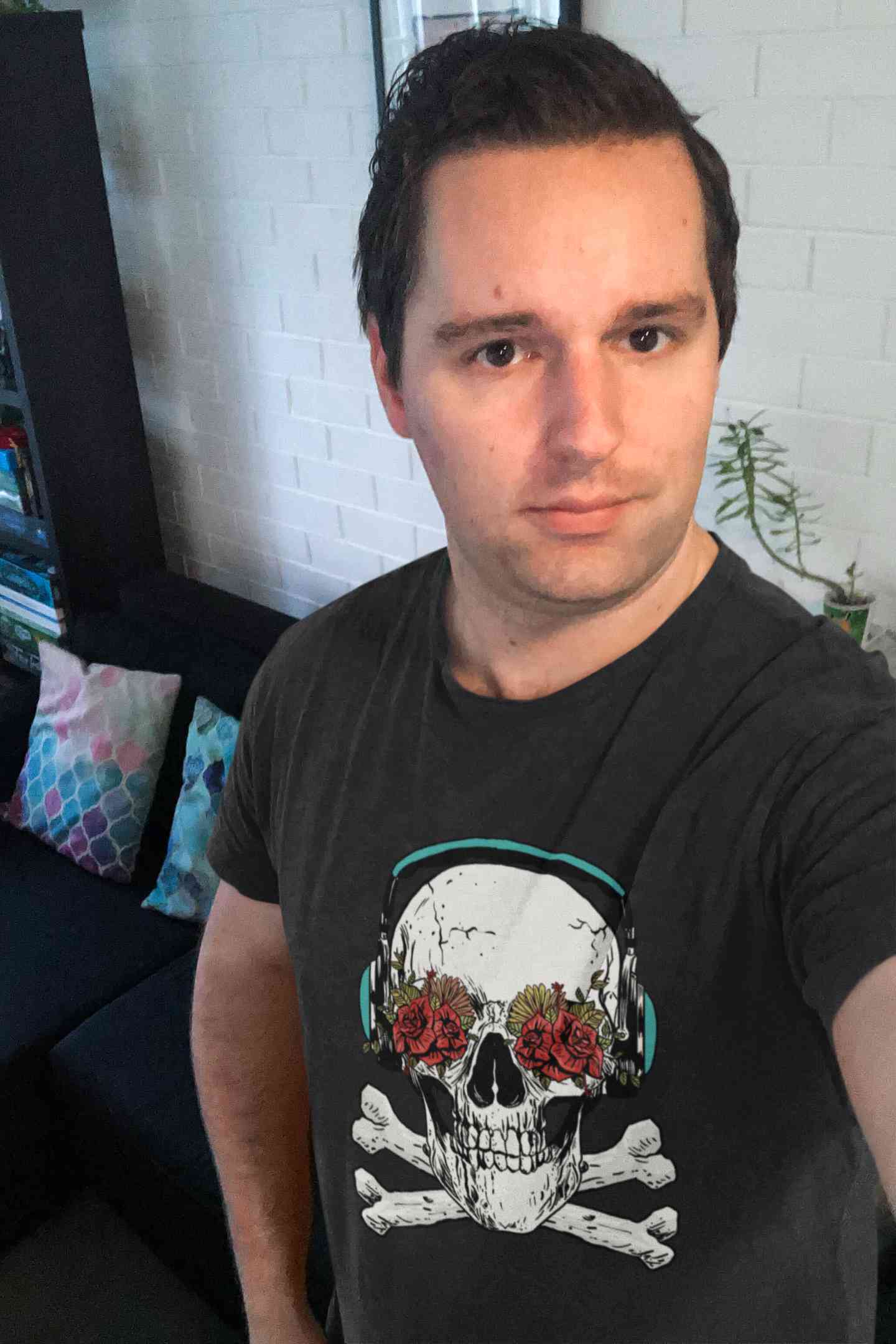 Cool Skull Mens Half Sleeves T-shirt- FunkyTeesClub