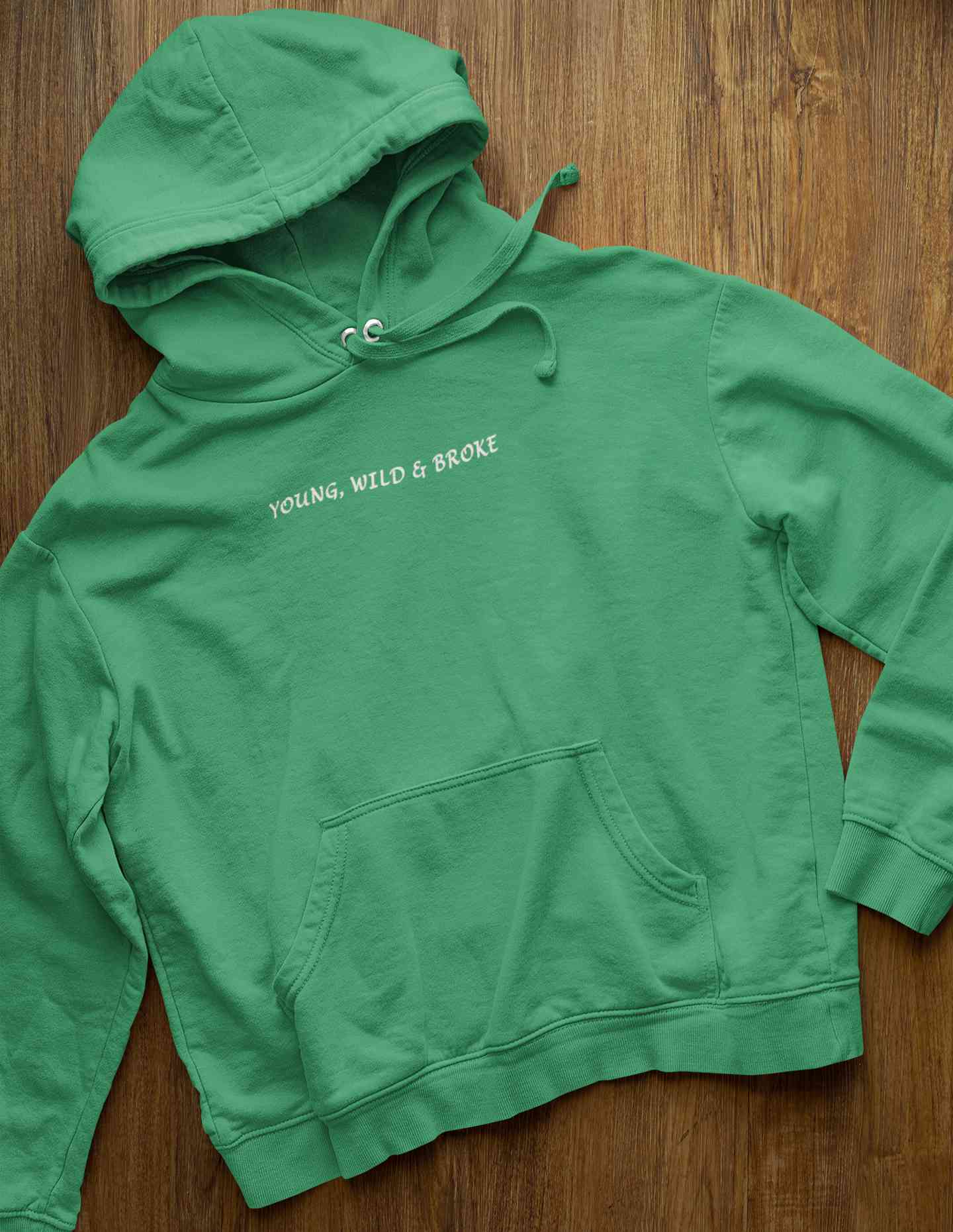 Young Wild Broke Minimals Hoodies for Women-FunkyTeesClub