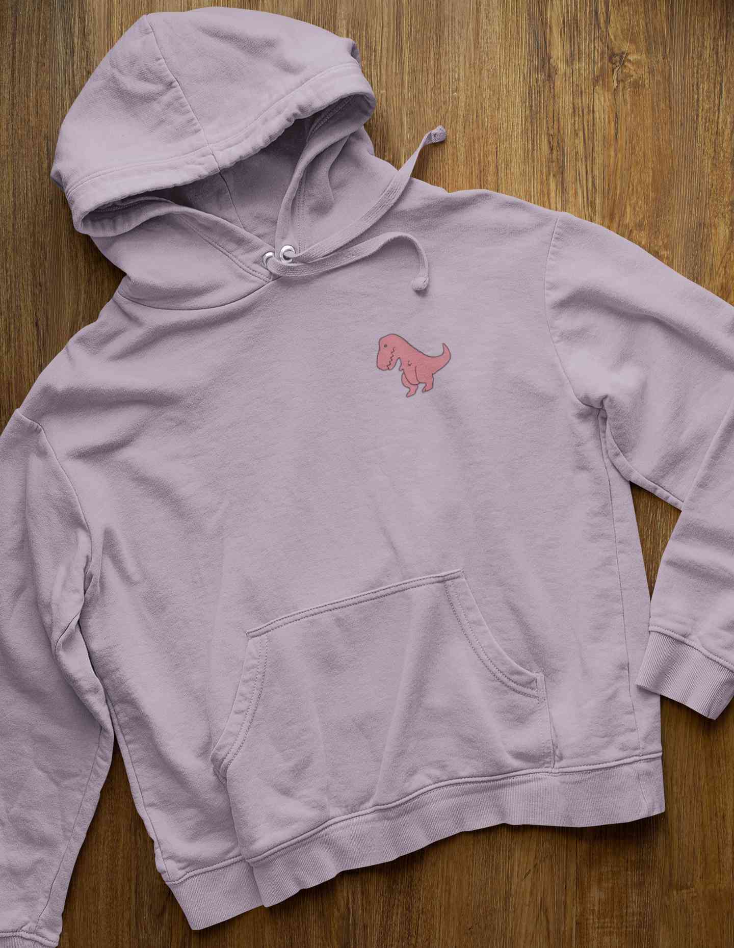 T Rex Pocket Cartoon Graphics Men Hoodies-FunkyTeesClub