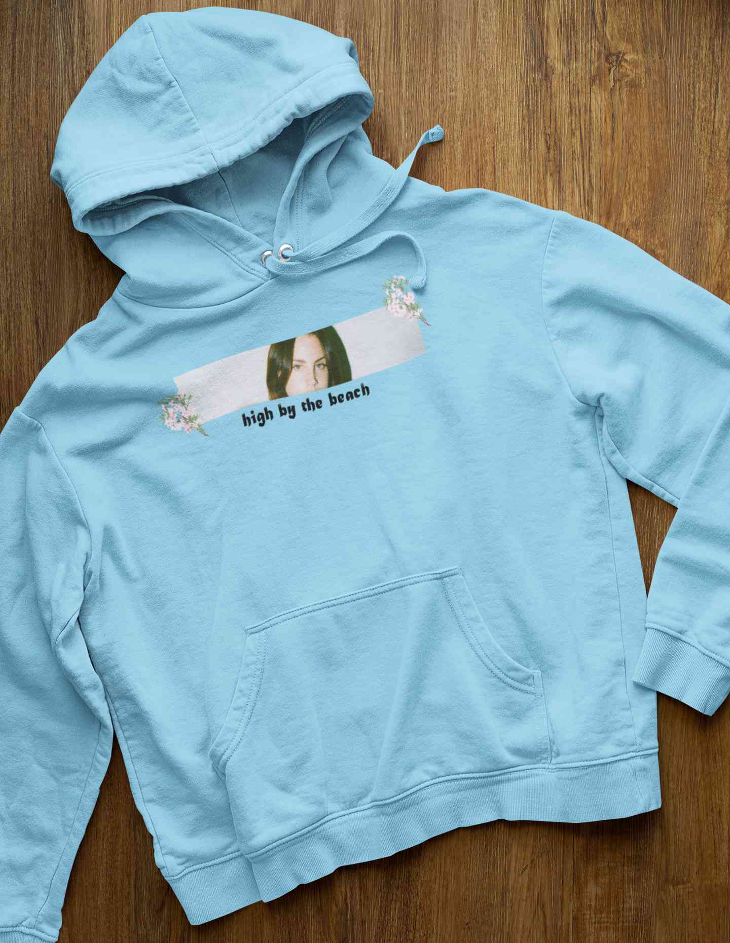 High By The Beach Minimals Hoodies for Women-FunkyTeesClub