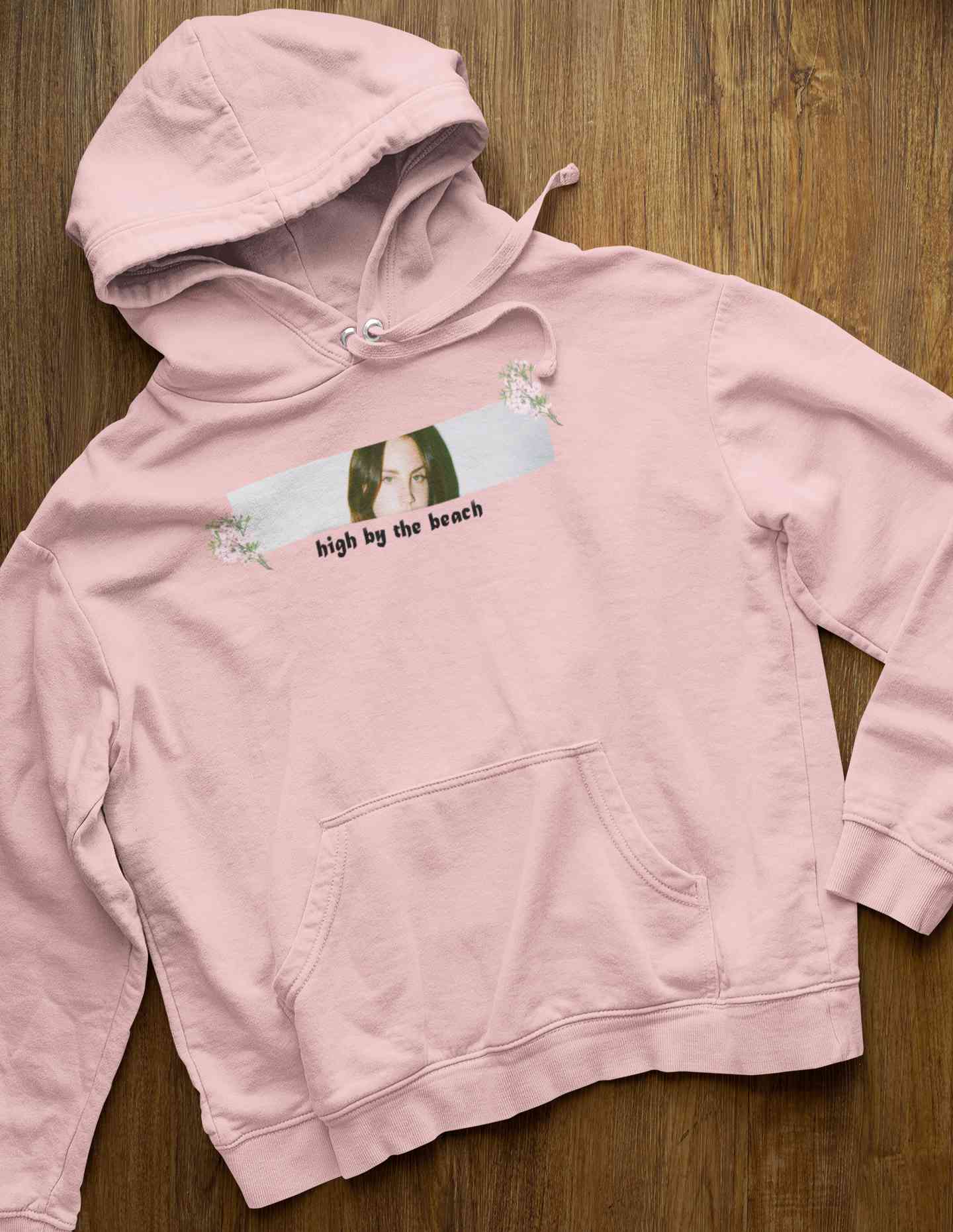 High By The Beach Minimals Hoodies for Women-FunkyTeesClub