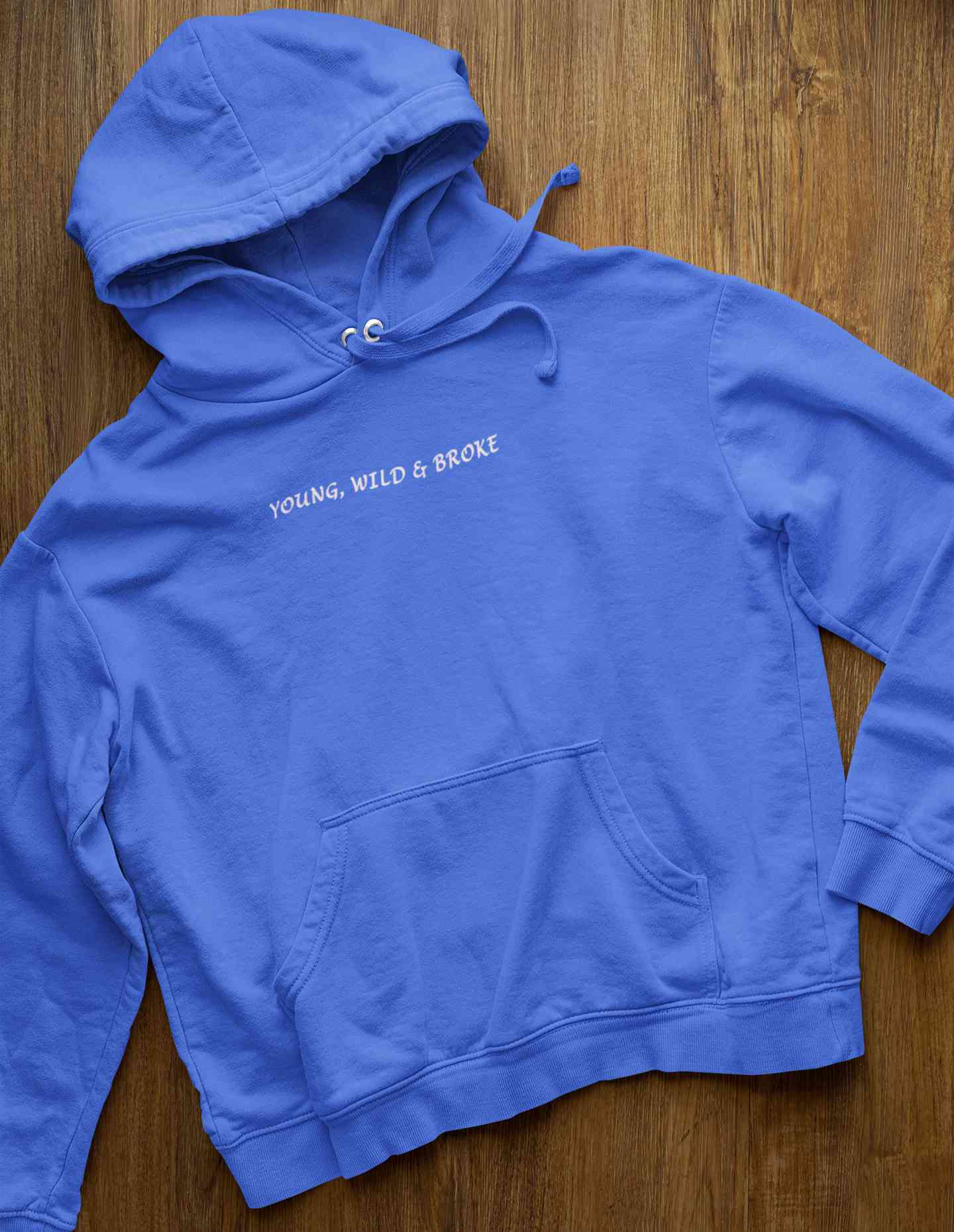 Young Wild Broke Minimals Men Hoodies-FunkyTeesClub