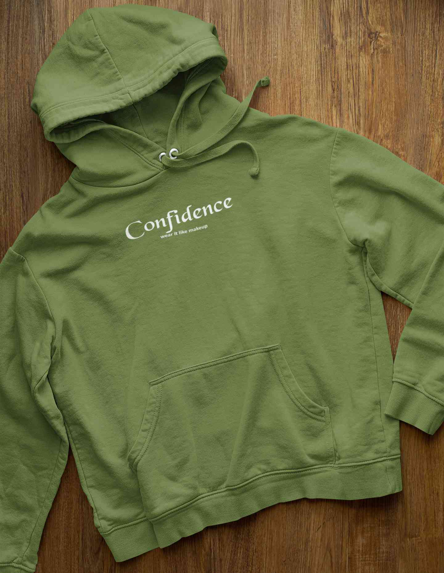 Confidence Wear It Like Makeup Hoodies for Women-FunkyTeesClub