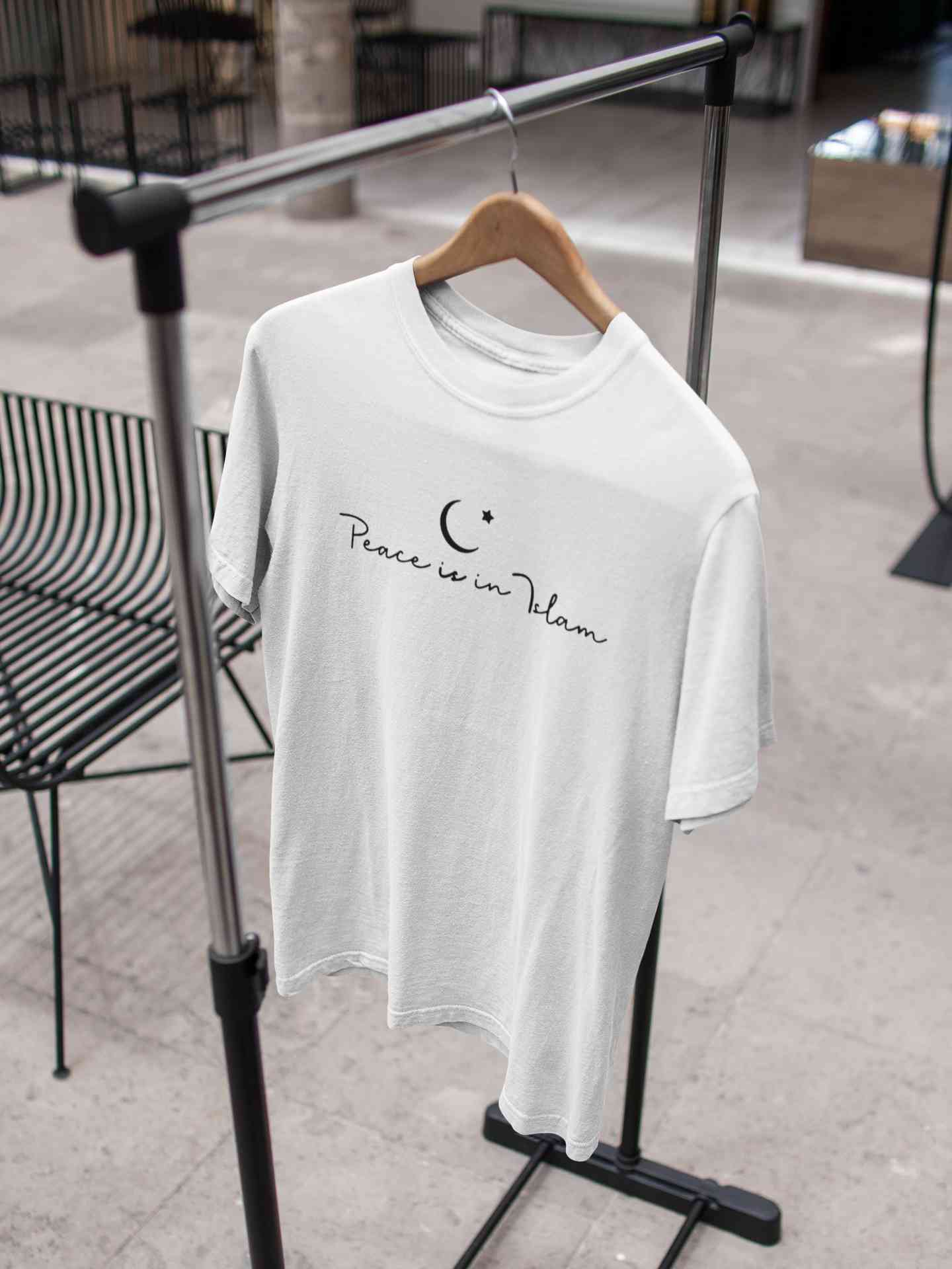 Peace Is In Islam Mens Half Sleeves T-shirt- FunkyTeesClub