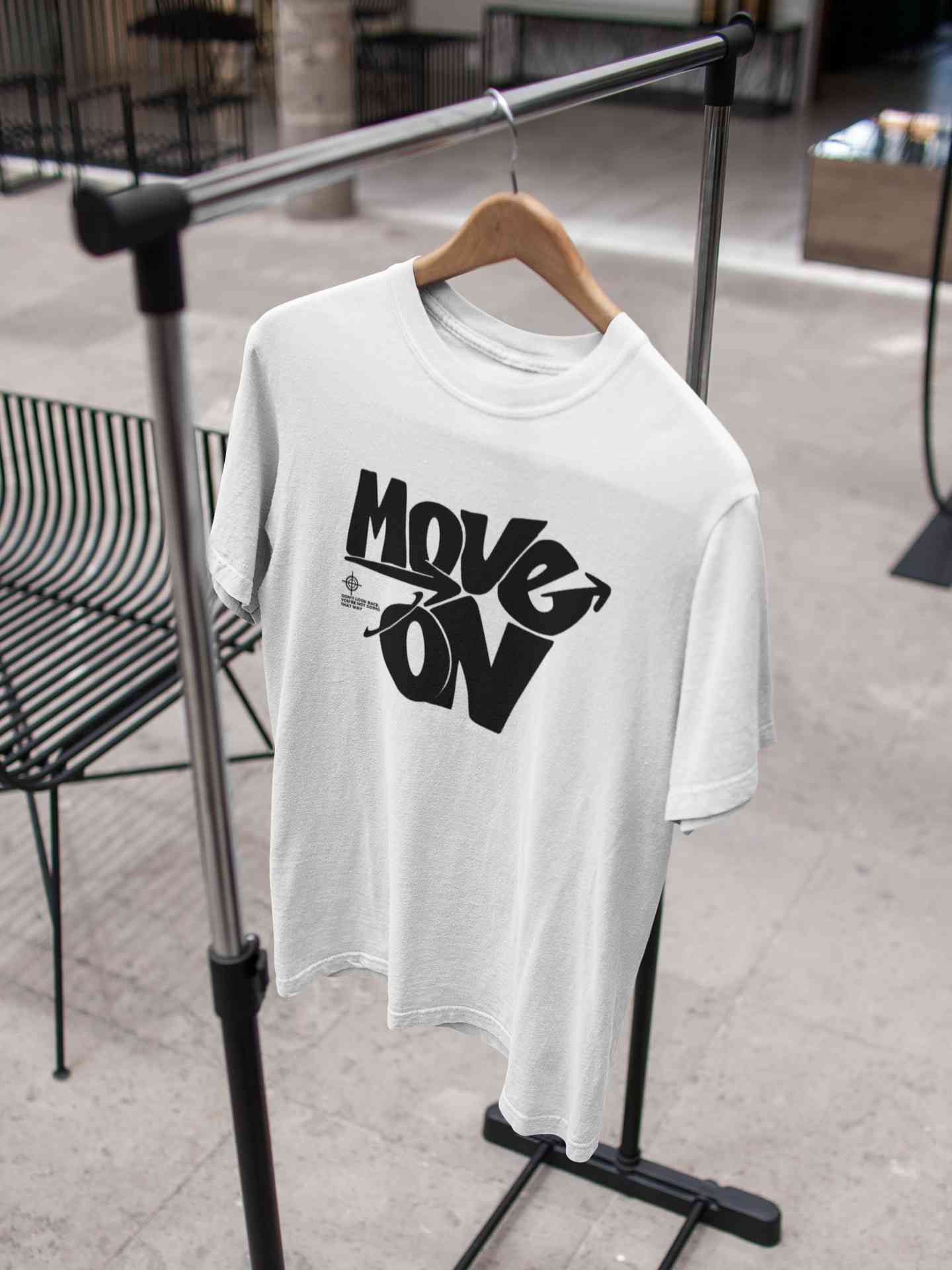 Move On Mens Half Sleeves T-shirt- FunkyTeesClub