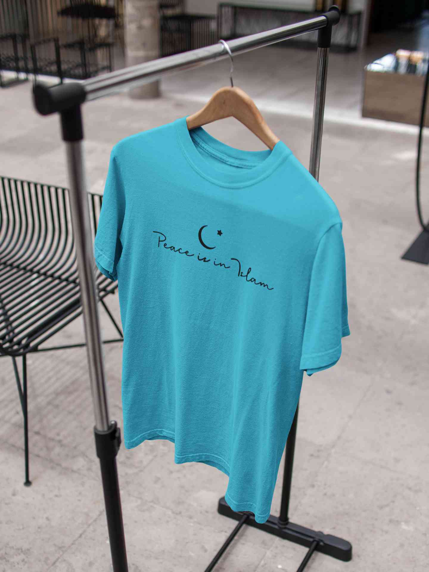Peace Is In Islam Mens Half Sleeves T-shirt- FunkyTeesClub