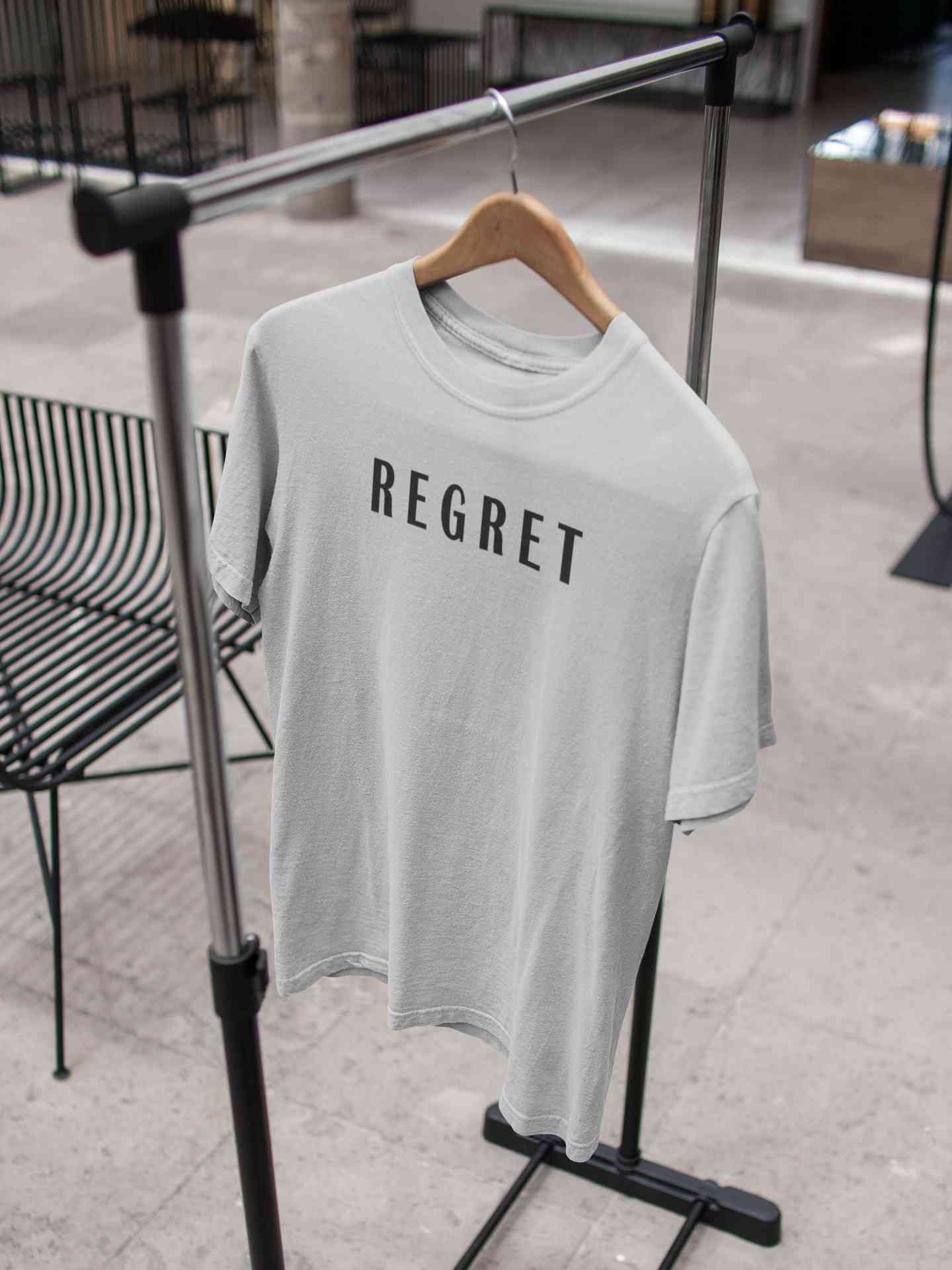 Regret Mens Half Sleeves T-shirt- FunkyTeesClub