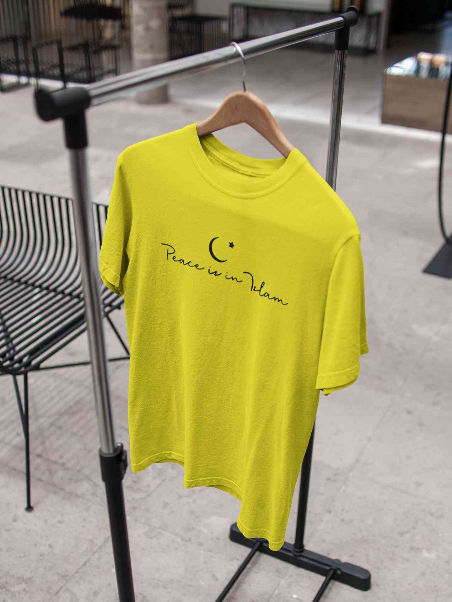 Peace Is In Islam Mens Half Sleeves T-shirt- FunkyTeesClub