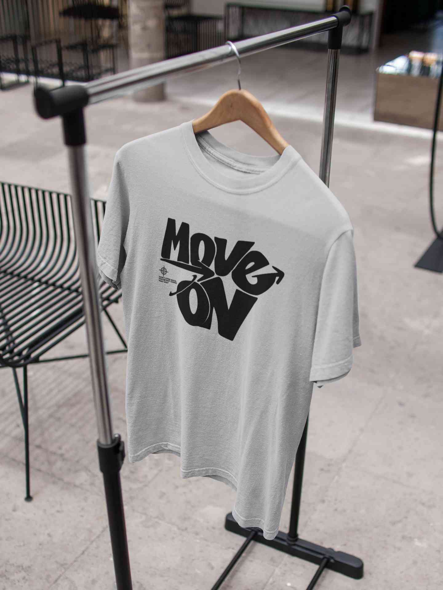 Move On Mens Half Sleeves T-shirt- FunkyTeesClub