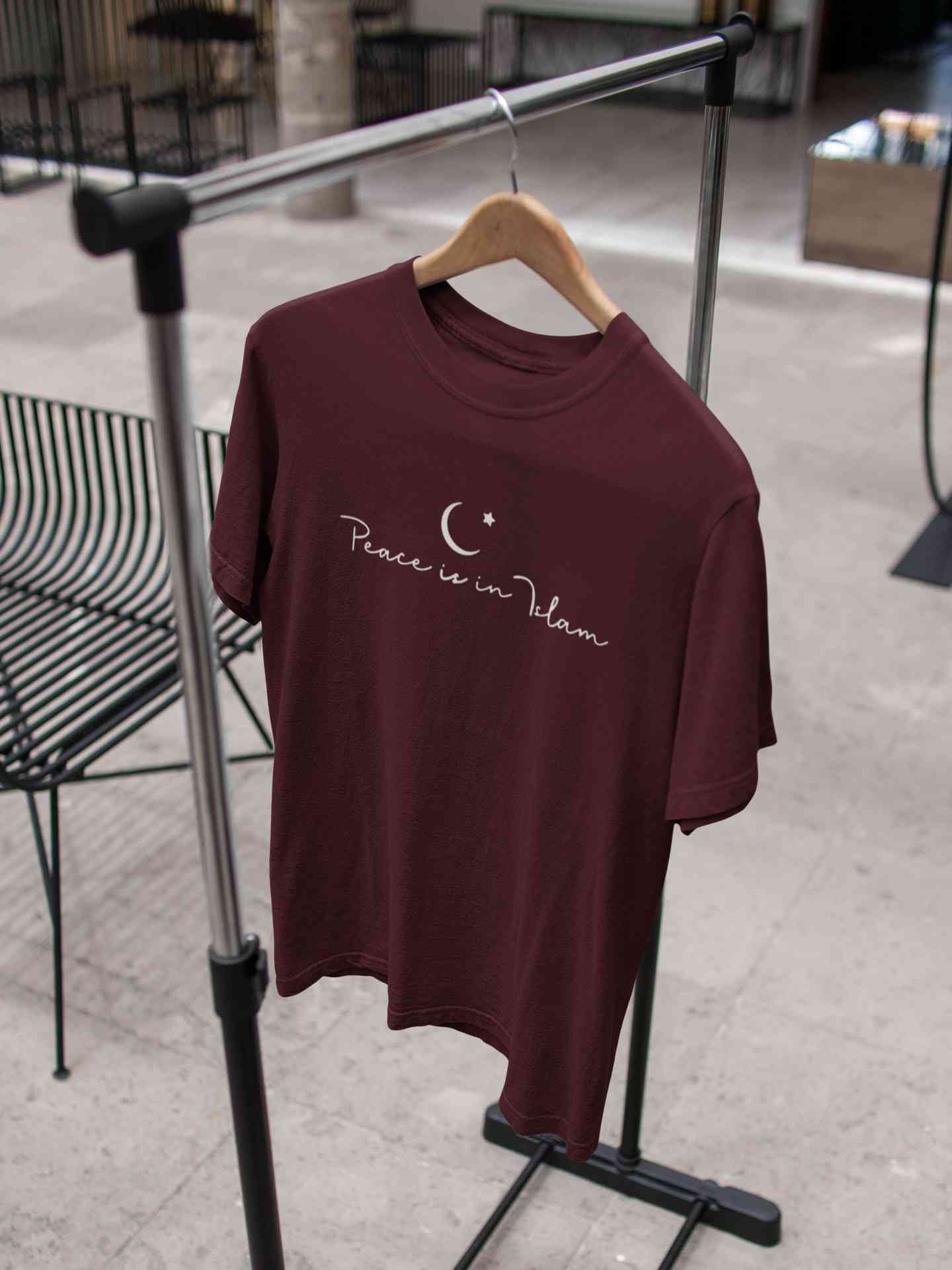 Peace Is In Islam Mens Half Sleeves T-shirt- FunkyTeesClub