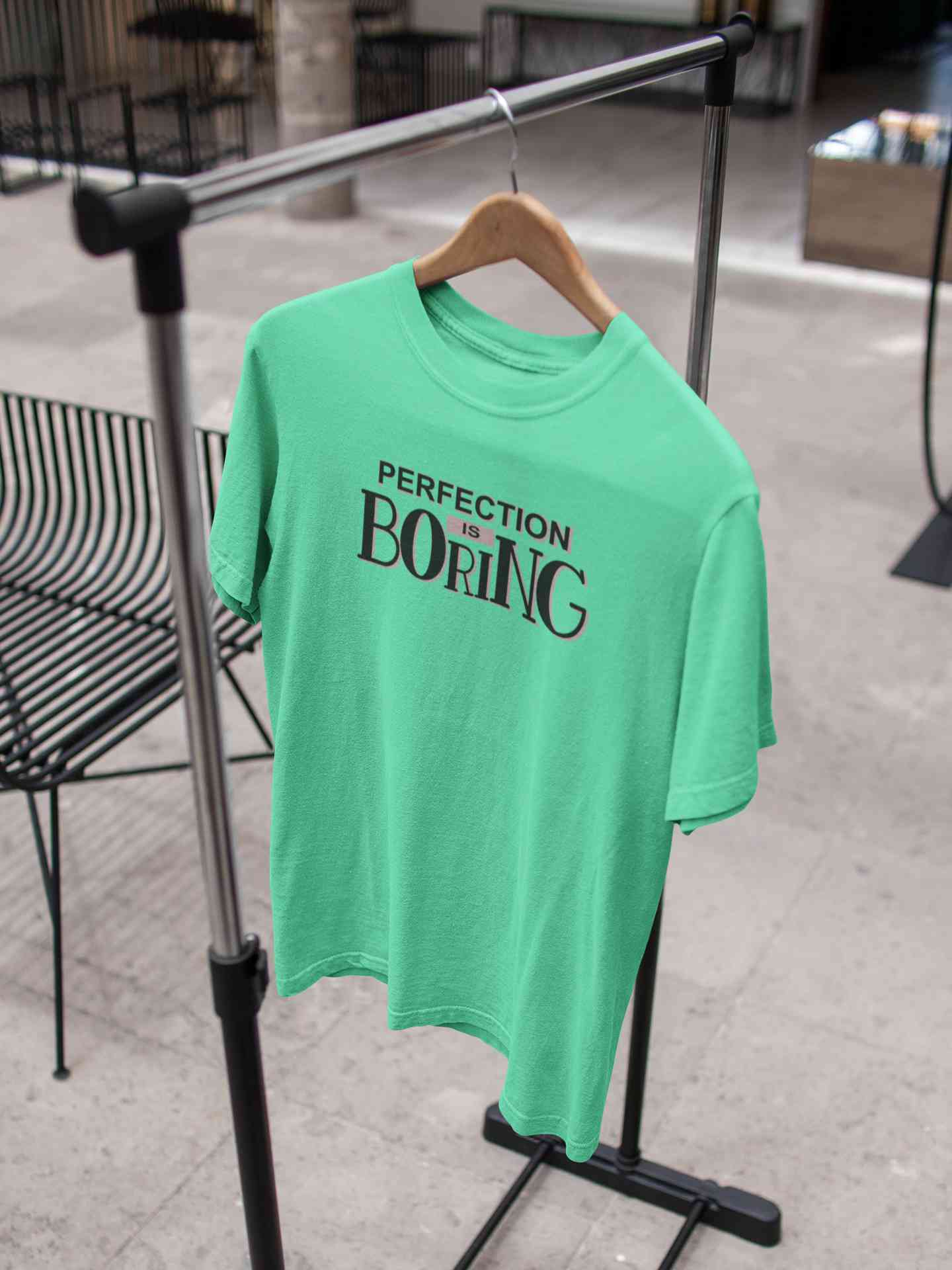 Perfection Is Boring Mens Half Sleeves T-shirt- FunkyTeesClub