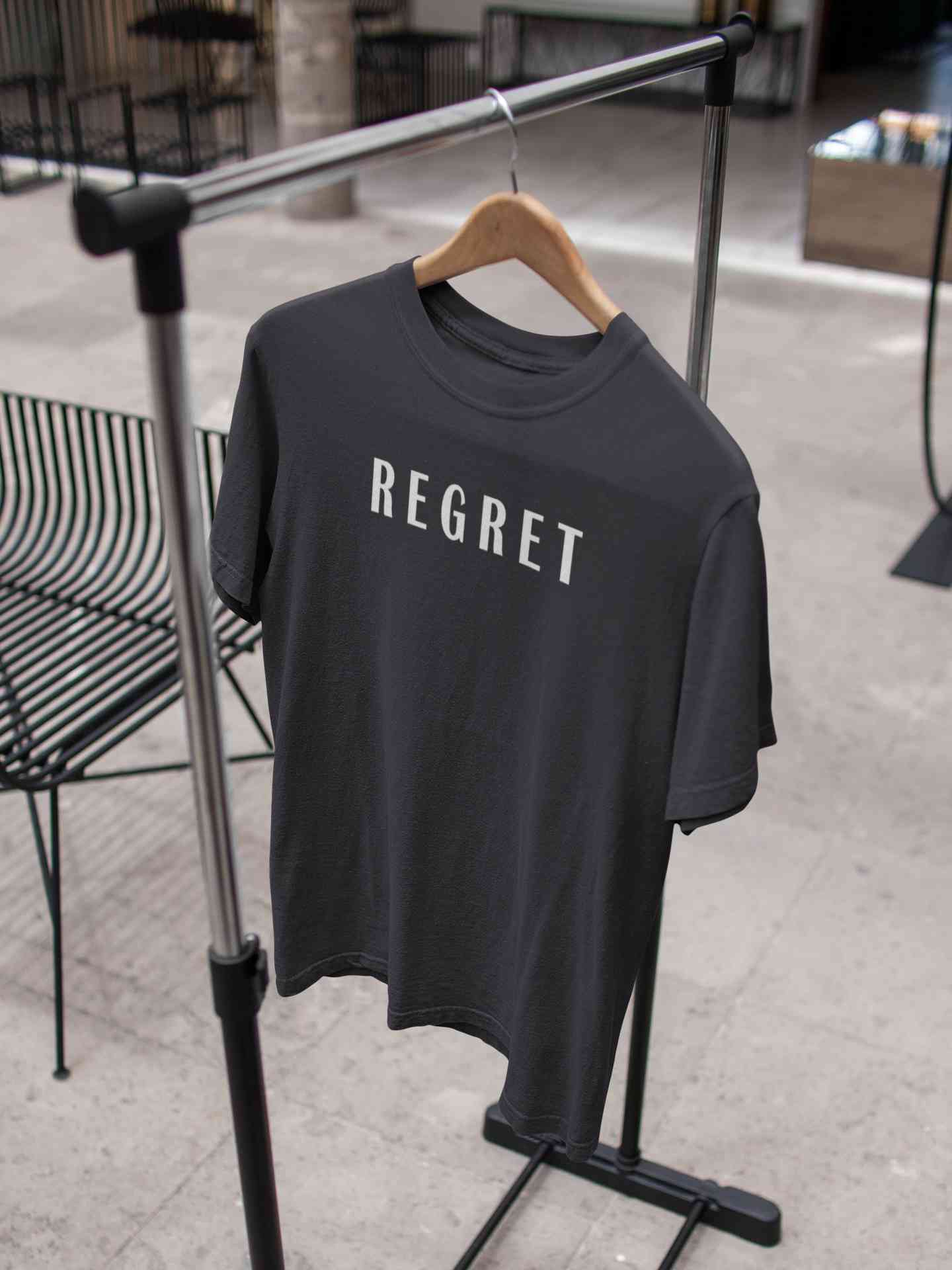 Regret Mens Half Sleeves T-shirt- FunkyTeesClub