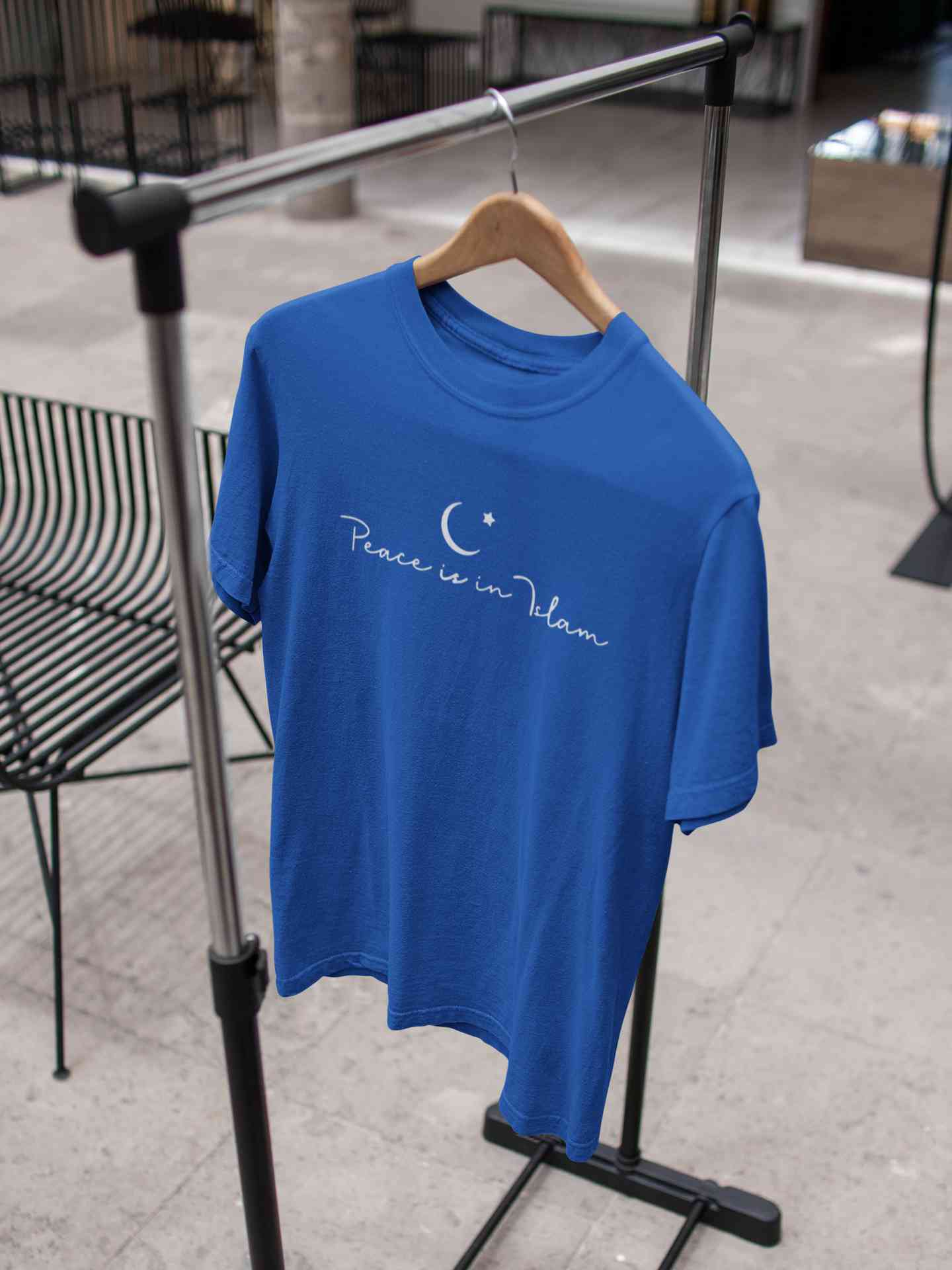 Peace Is In Islam Mens Half Sleeves T-shirt- FunkyTeesClub