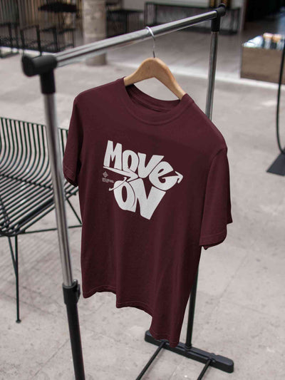 Move On Mens Half Sleeves T-shirt- FunkyTeesClub