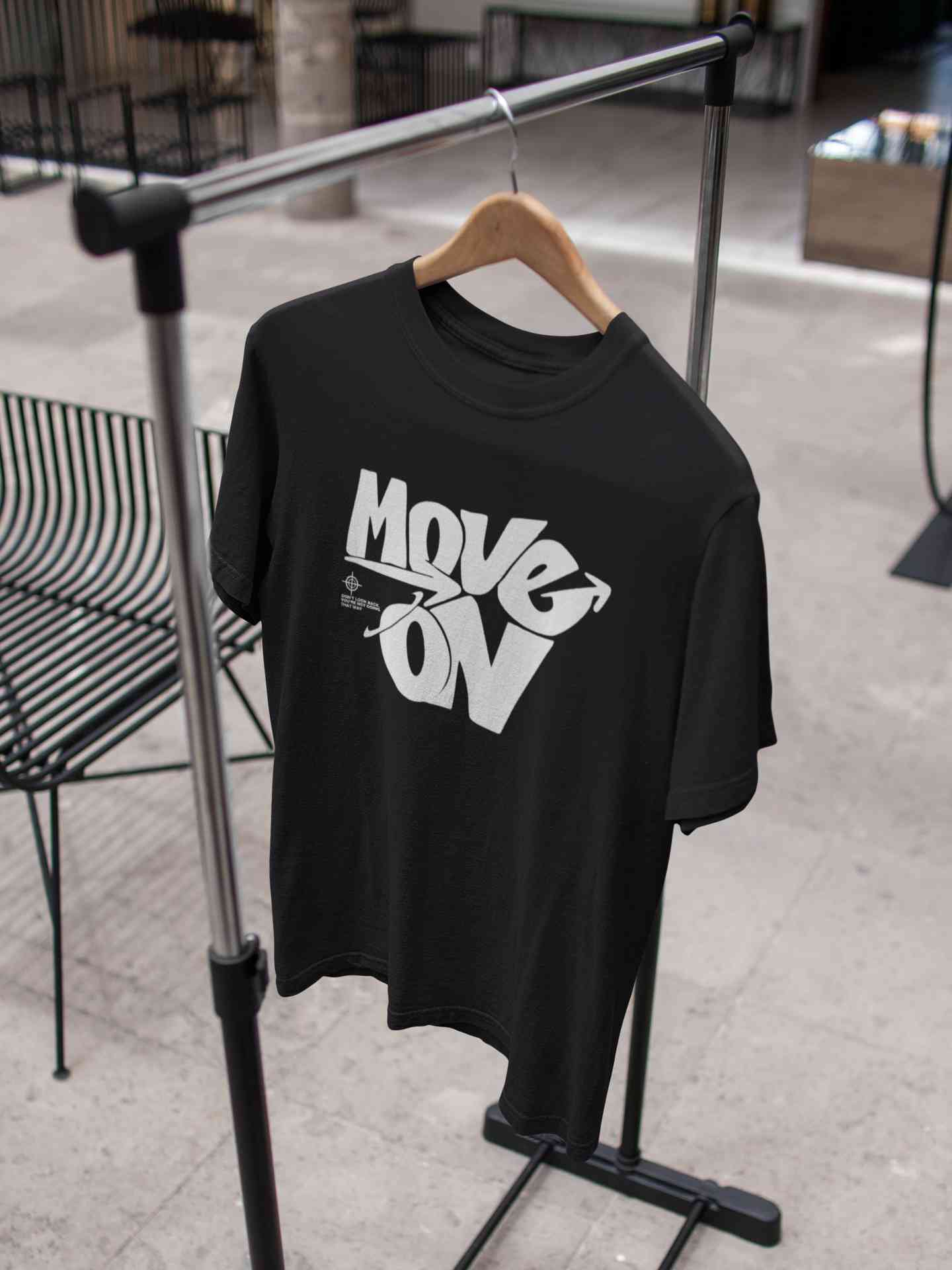 Move On Mens Half Sleeves T-shirt- FunkyTeesClub