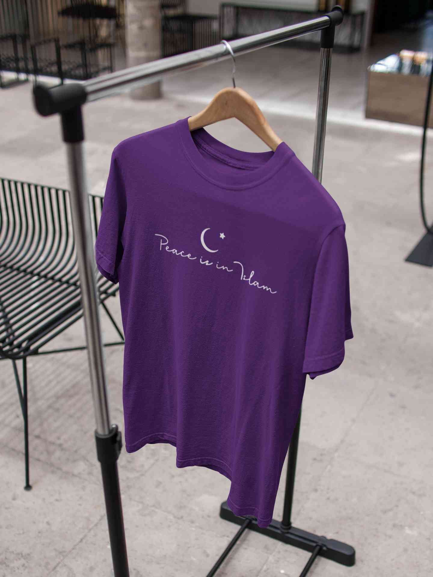 Peace Is In Islam Mens Half Sleeves T-shirt- FunkyTeesClub