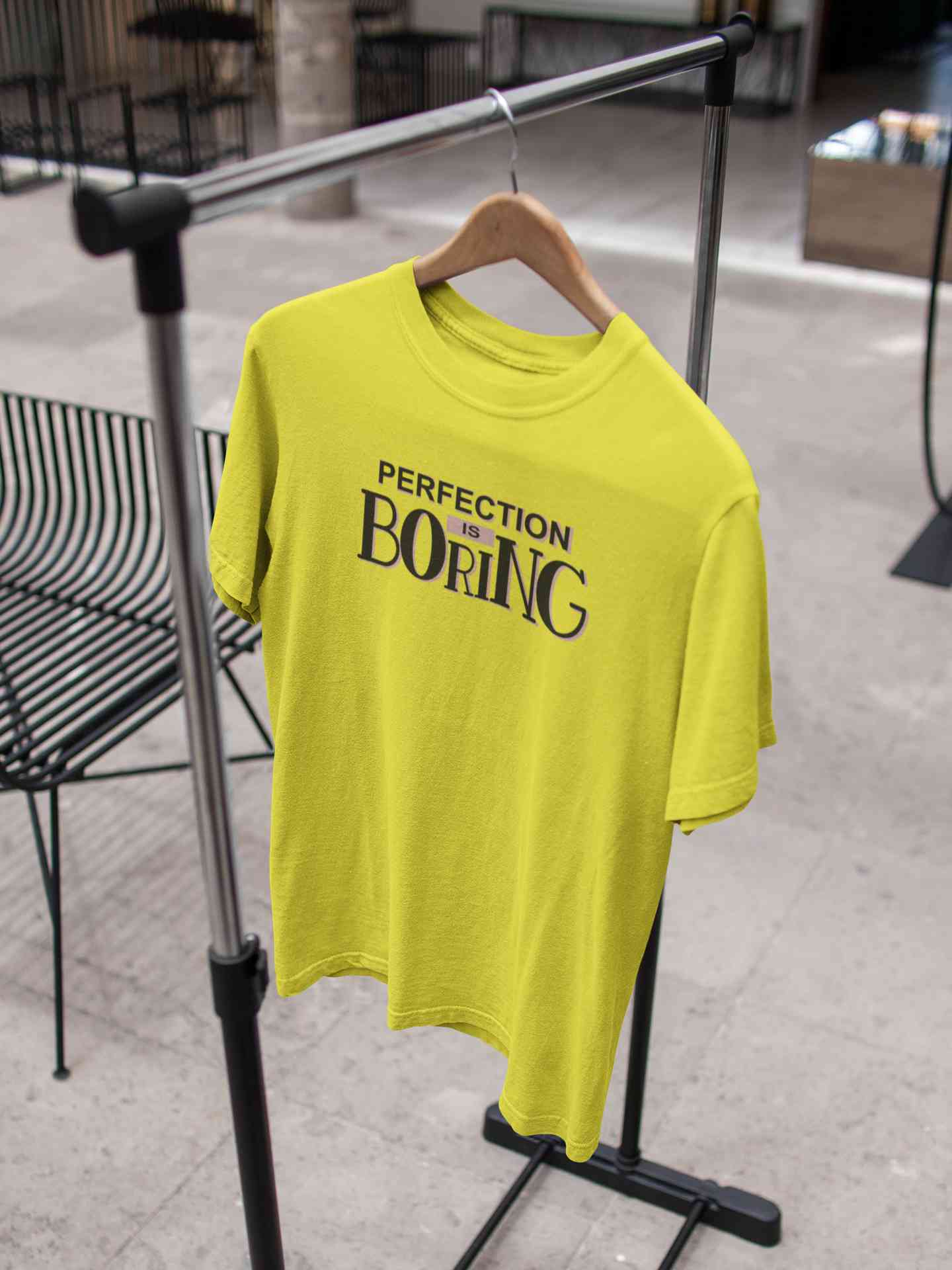 Perfection Is Boring Mens Half Sleeves T-shirt- FunkyTeesClub