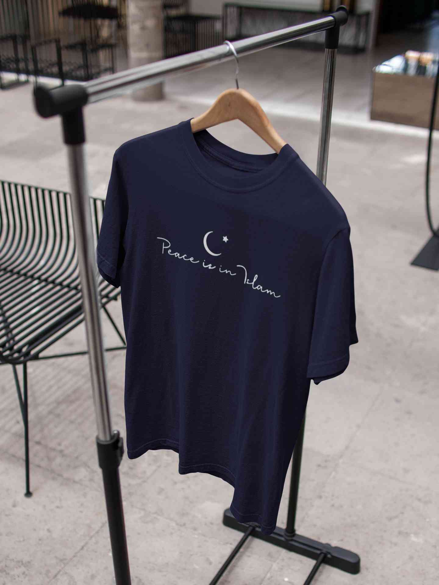 Peace Is In Islam Mens Half Sleeves T-shirt- FunkyTeesClub