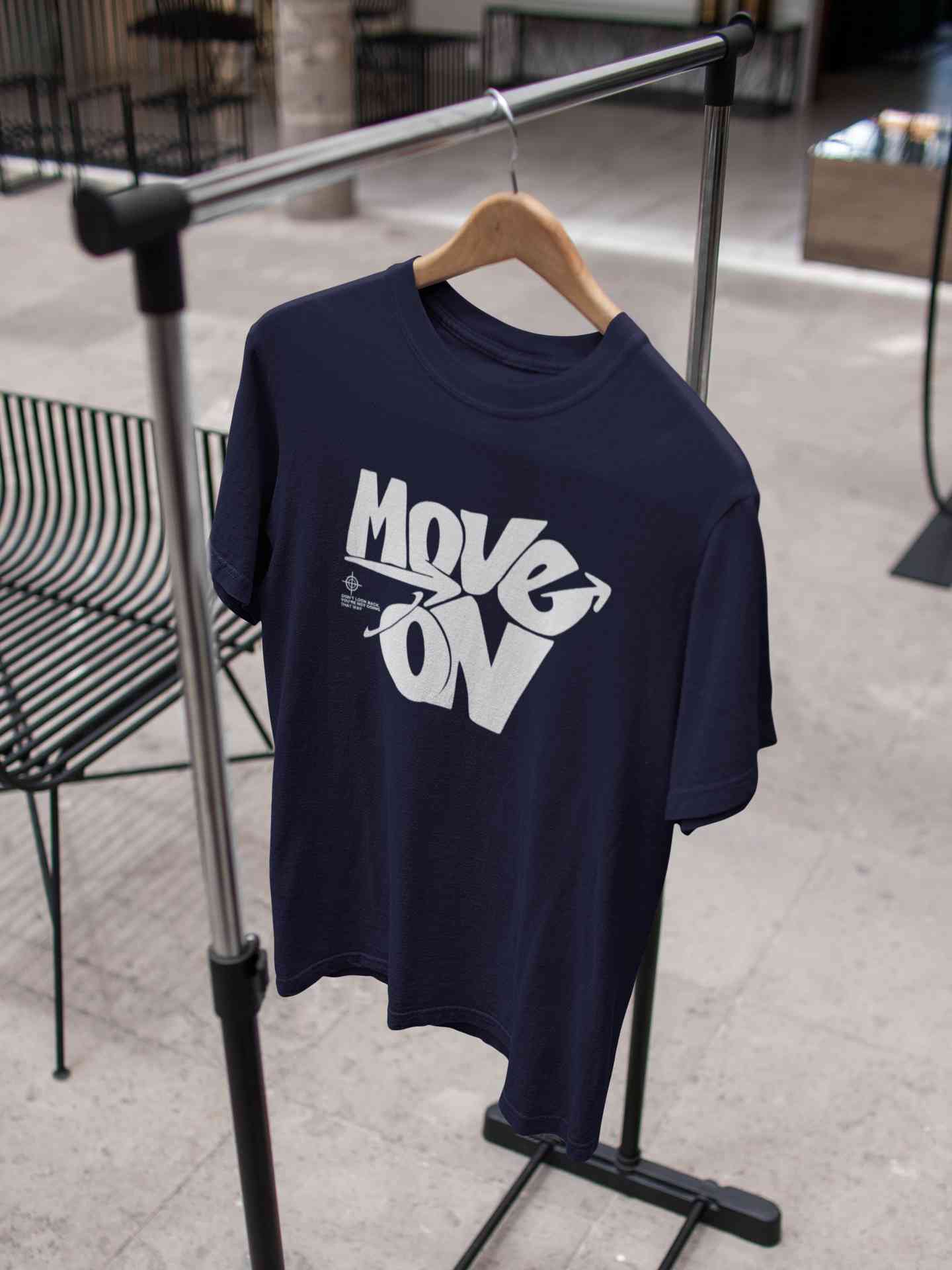 Move On Mens Half Sleeves T-shirt- FunkyTeesClub