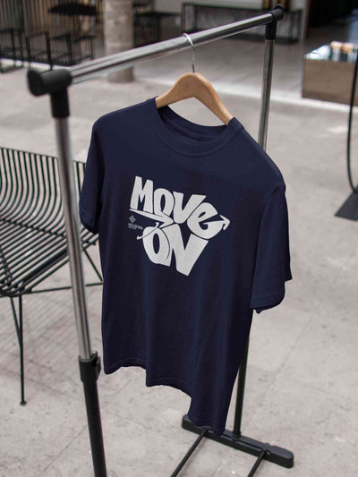 Move On Mens Half Sleeves T-shirt- FunkyTeesClub