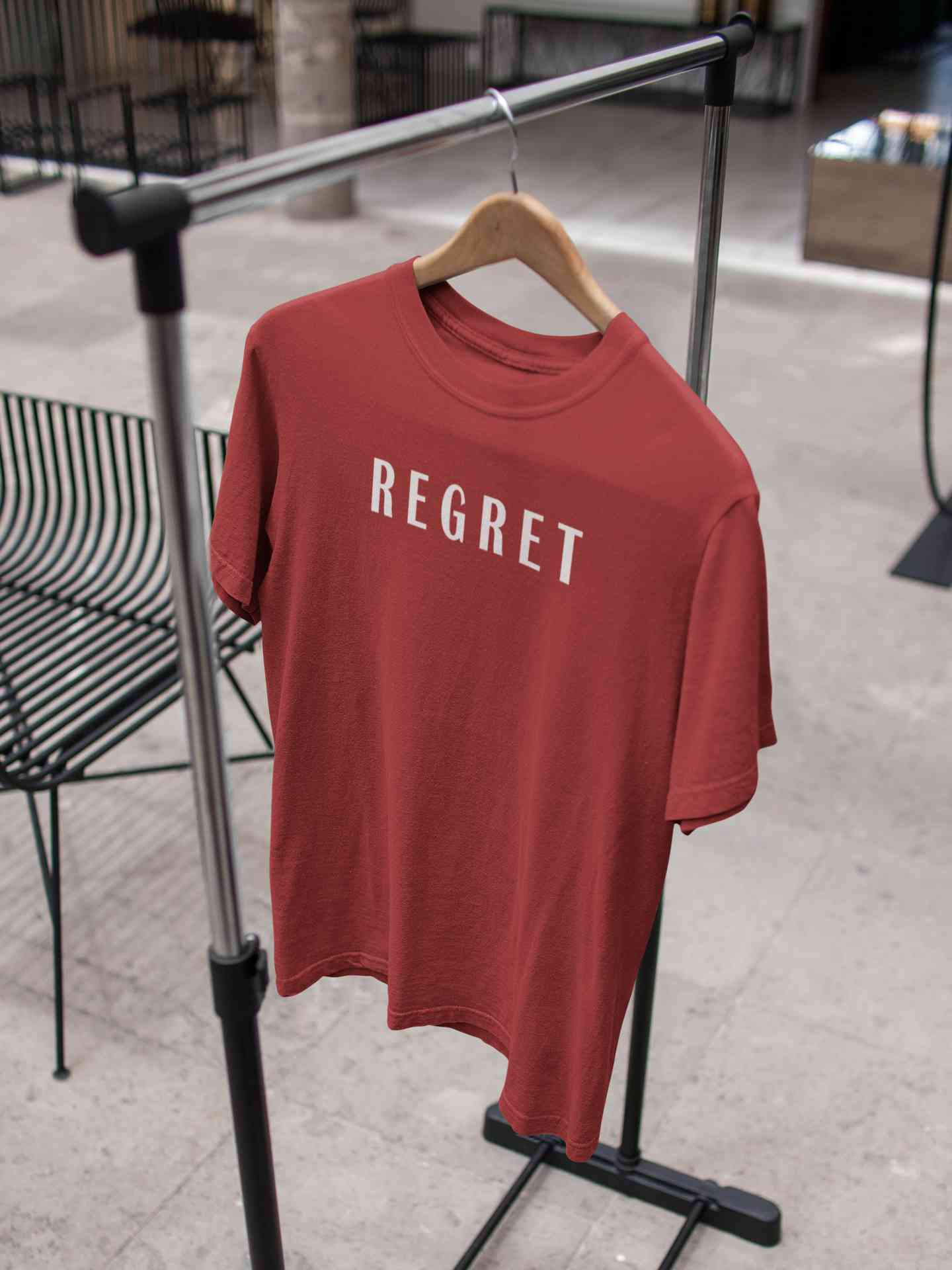 Regret Mens Half Sleeves T-shirt- FunkyTeesClub