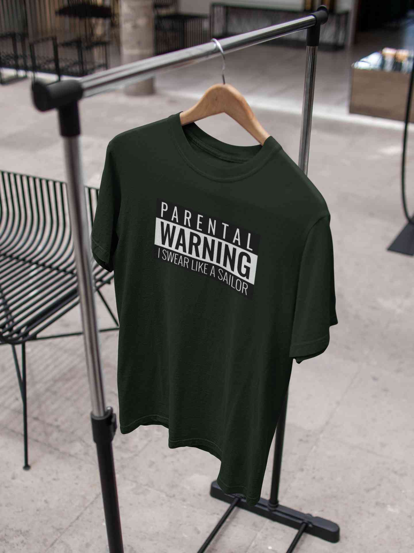 Parental Warning Quotes Mens Half Sleeves T-shirt- FunkyTeesClub