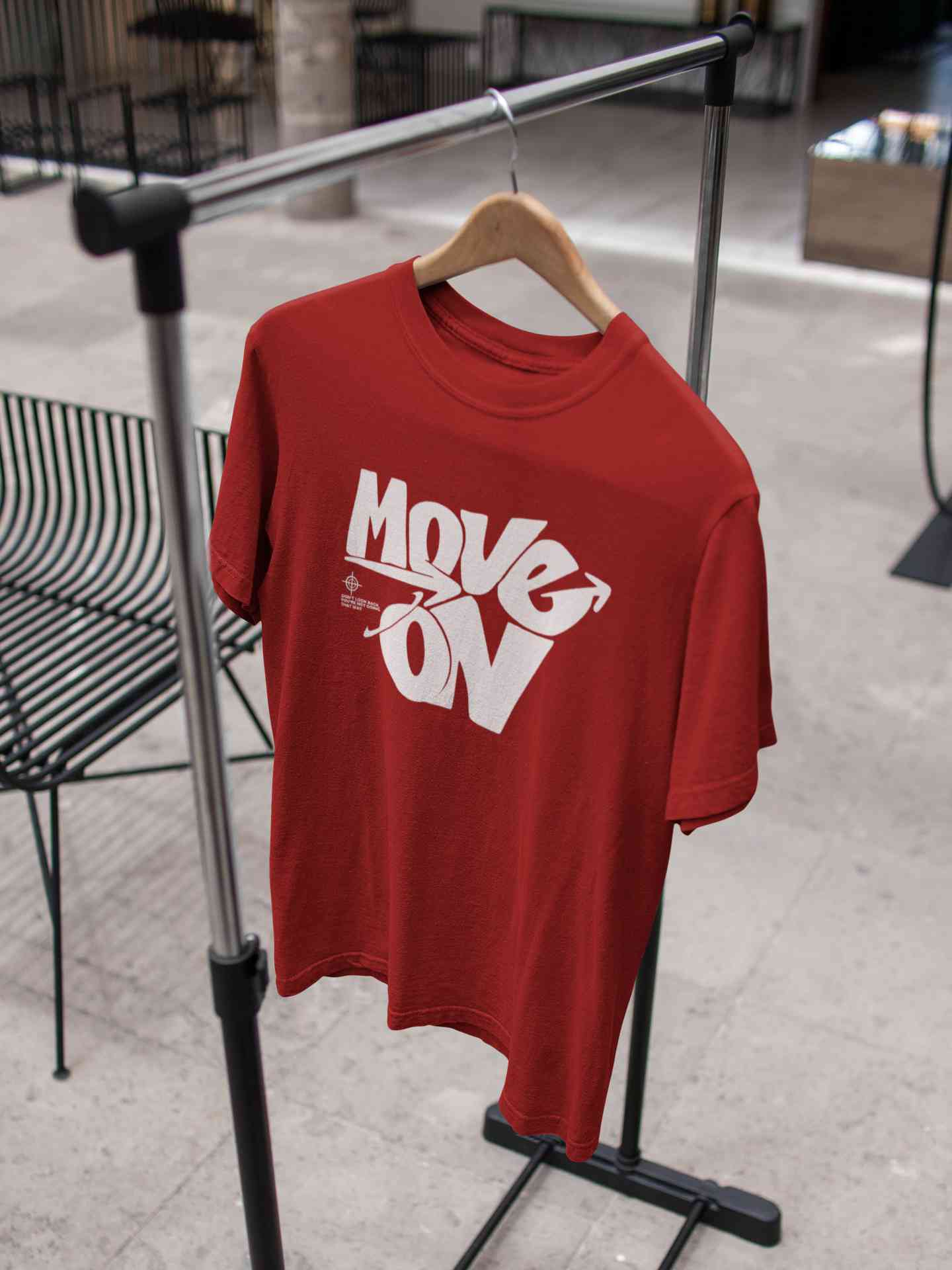 Move On Mens Half Sleeves T-shirt- FunkyTeesClub