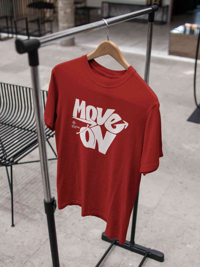 Move On Mens Half Sleeves T-shirt- FunkyTeesClub