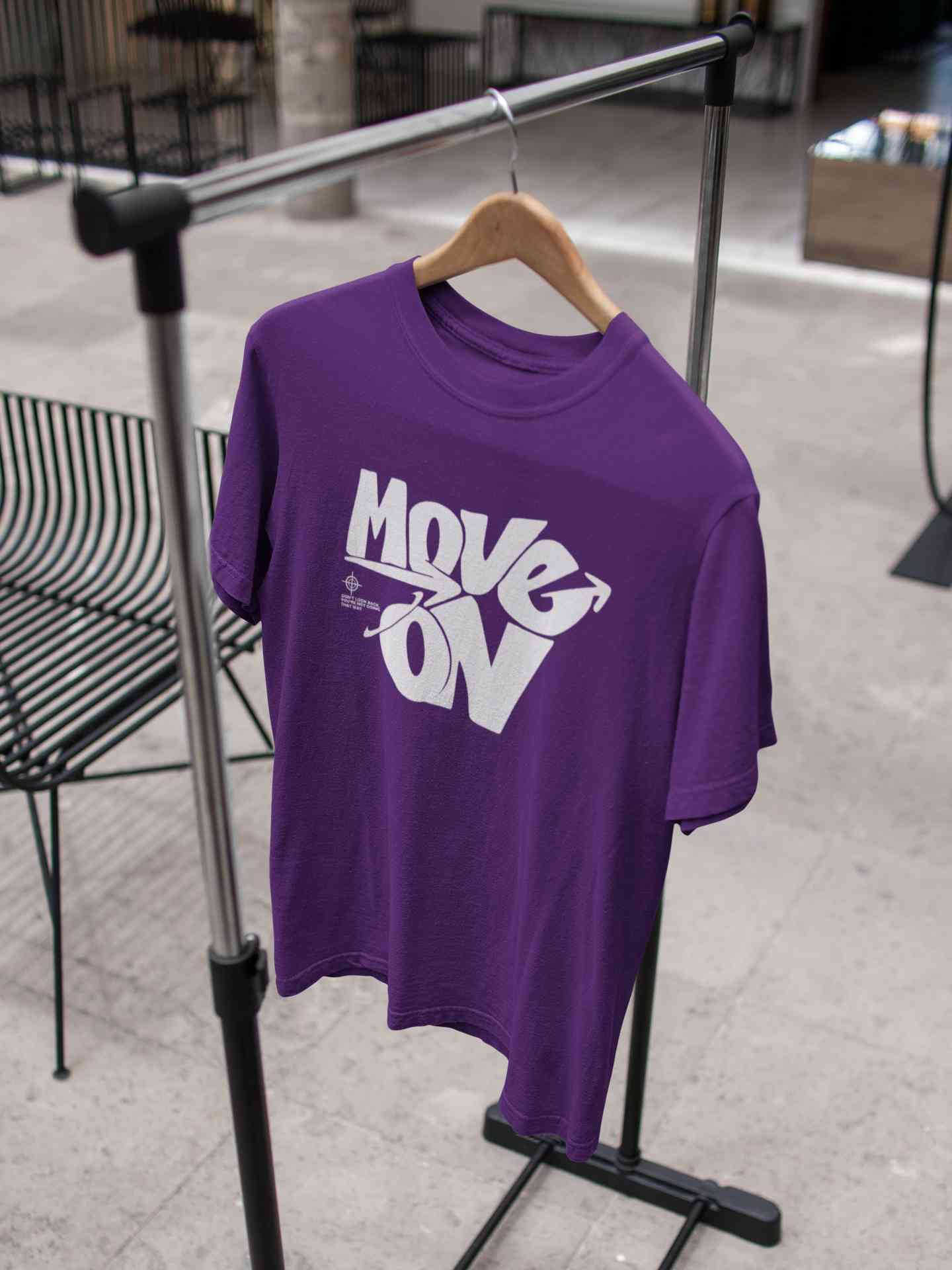Move On Mens Half Sleeves T-shirt- FunkyTeesClub