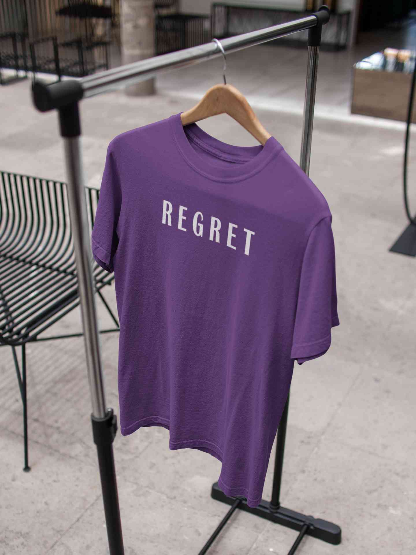Regret Mens Half Sleeves T-shirt- FunkyTeesClub