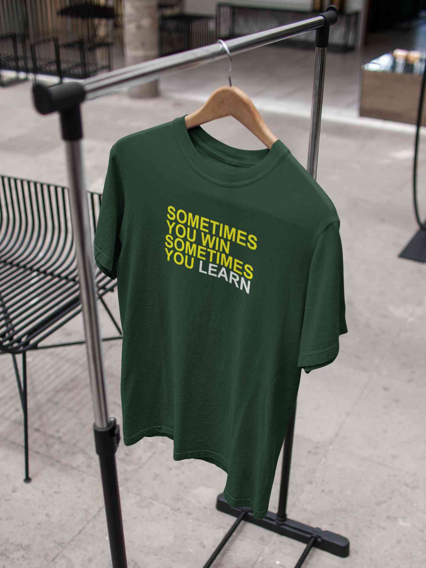 Sometimes You Win Mens Half Sleeves T-shirt- FunkyTeesClub