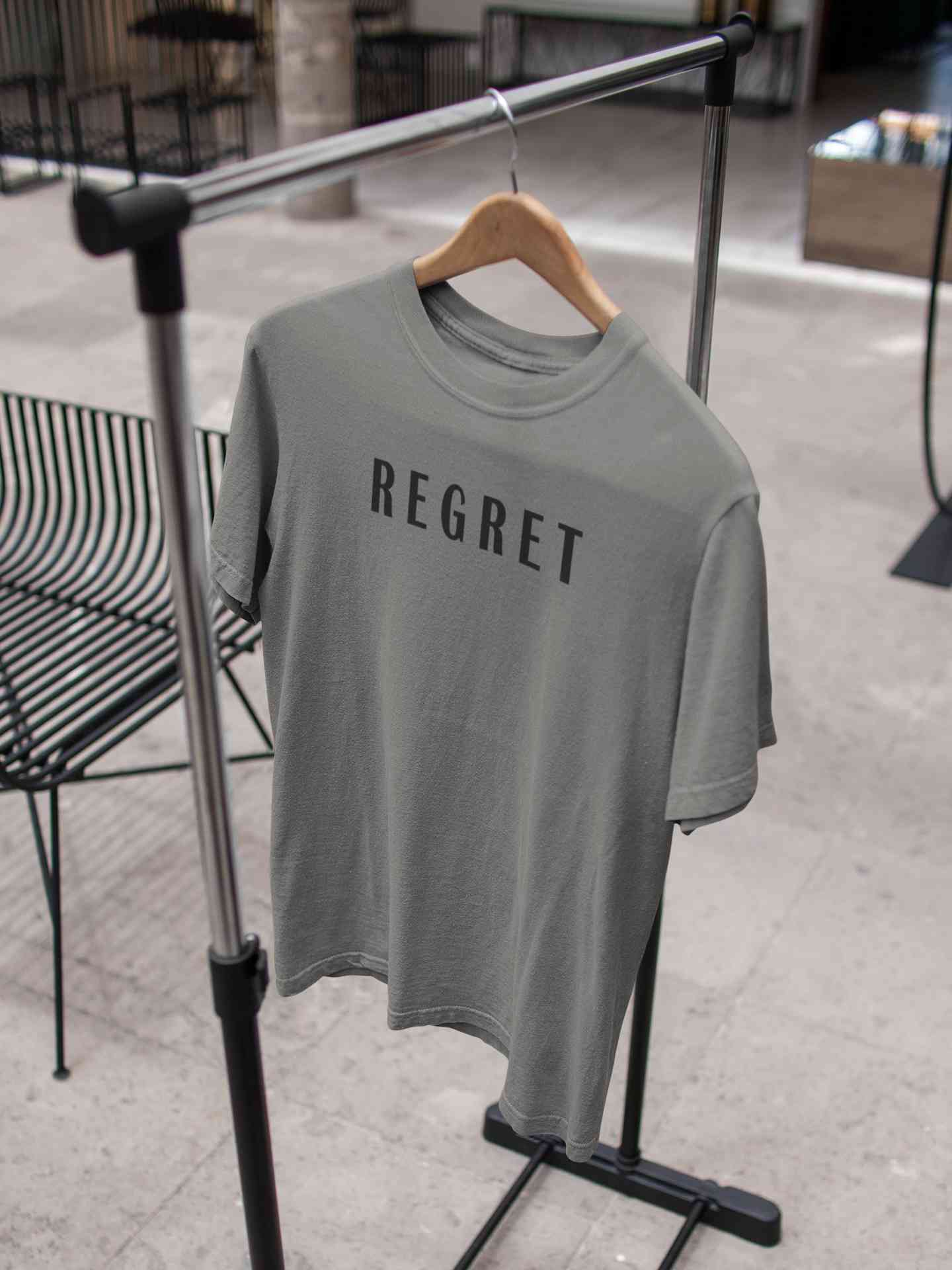 Regret Mens Half Sleeves T-shirt- FunkyTeesClub