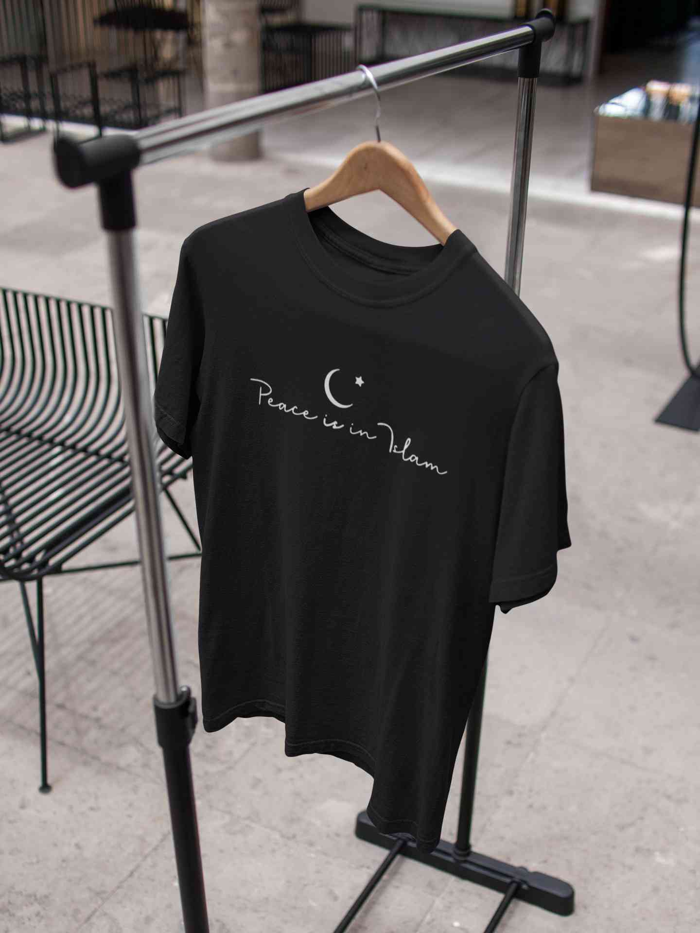 Peace Is In Islam Mens Half Sleeves T-shirt- FunkyTeesClub