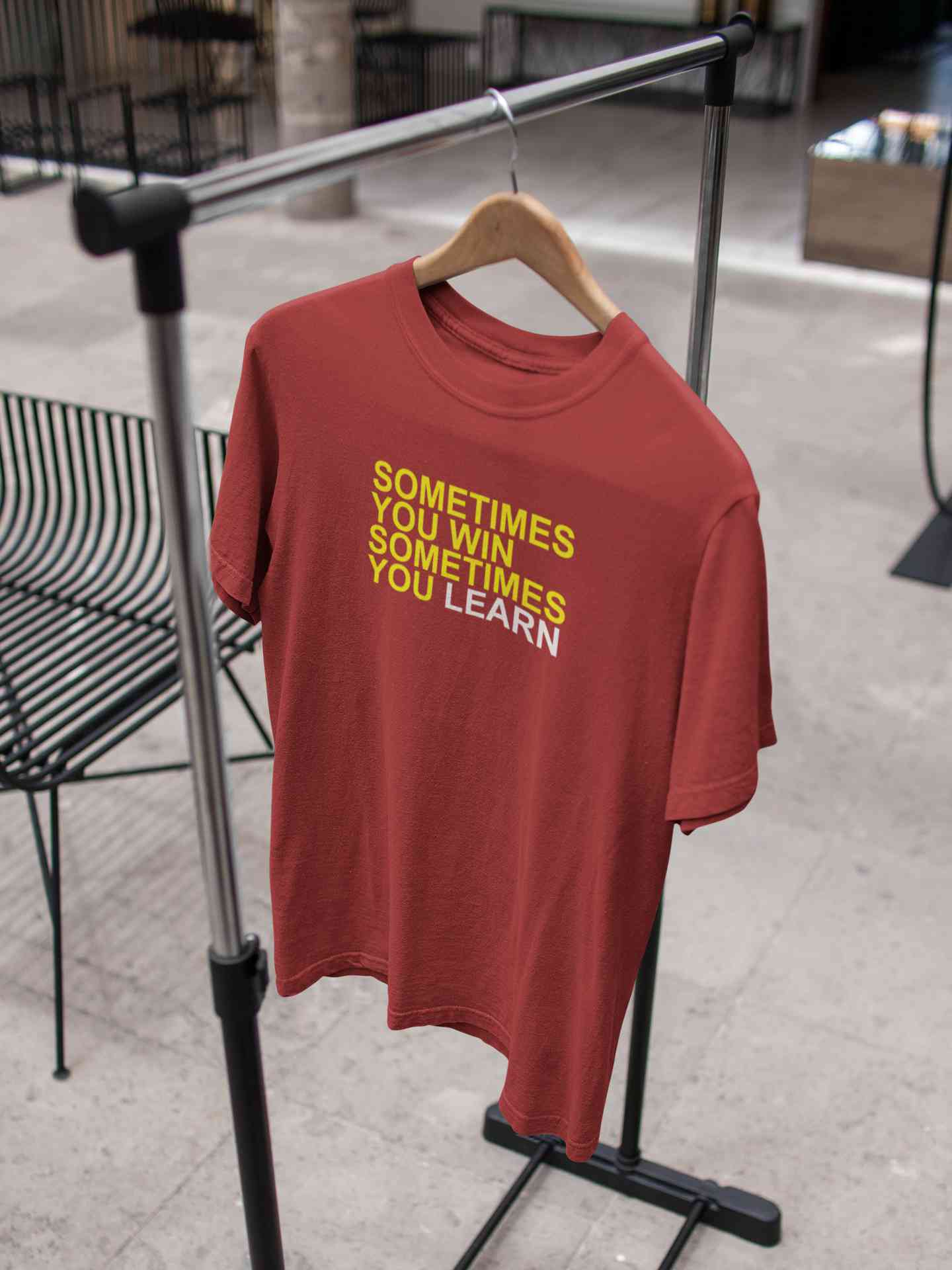 Sometimes You Win Mens Half Sleeves T-shirt- FunkyTeesClub