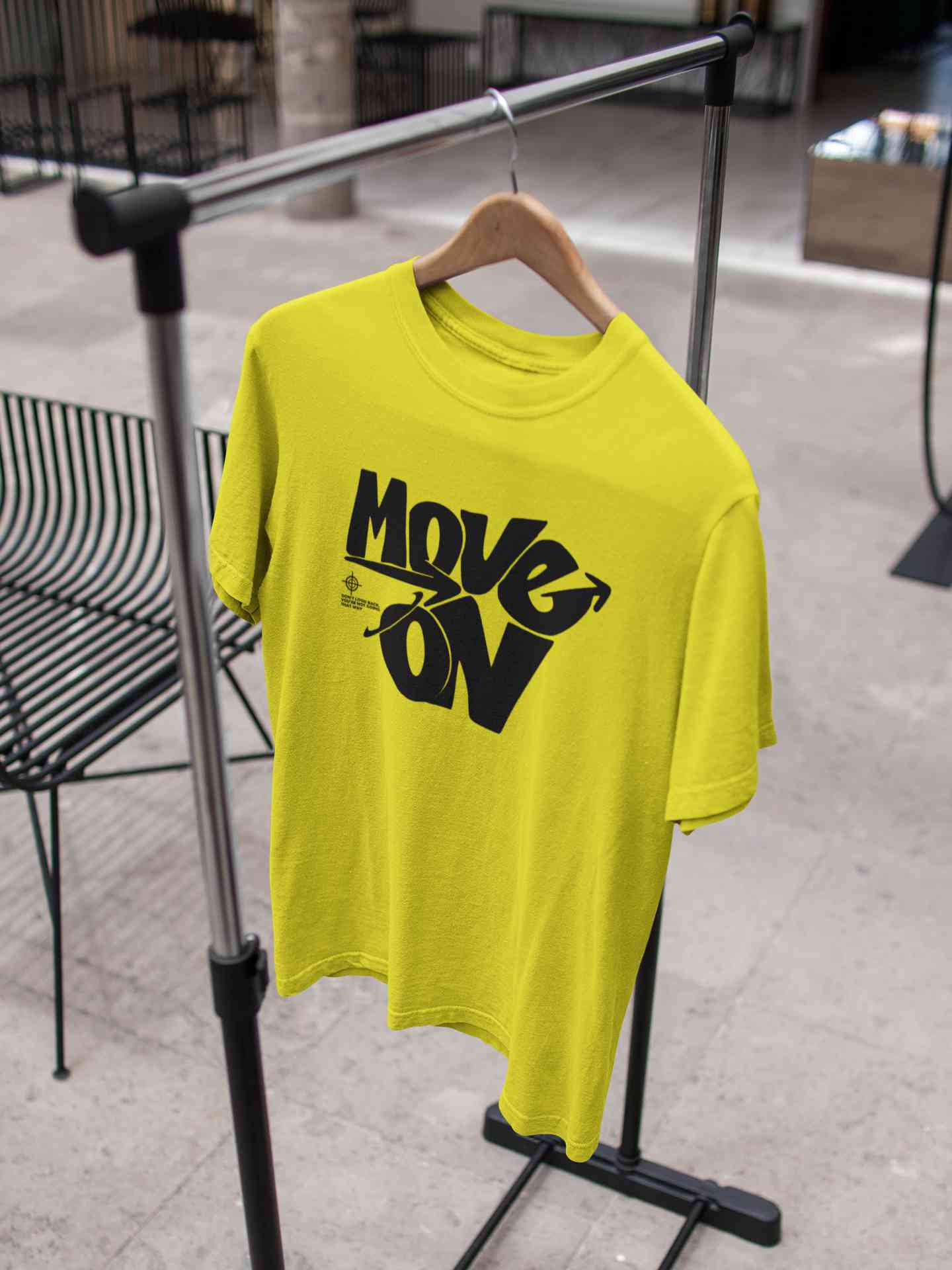 Move On Mens Half Sleeves T-shirt- FunkyTeesClub