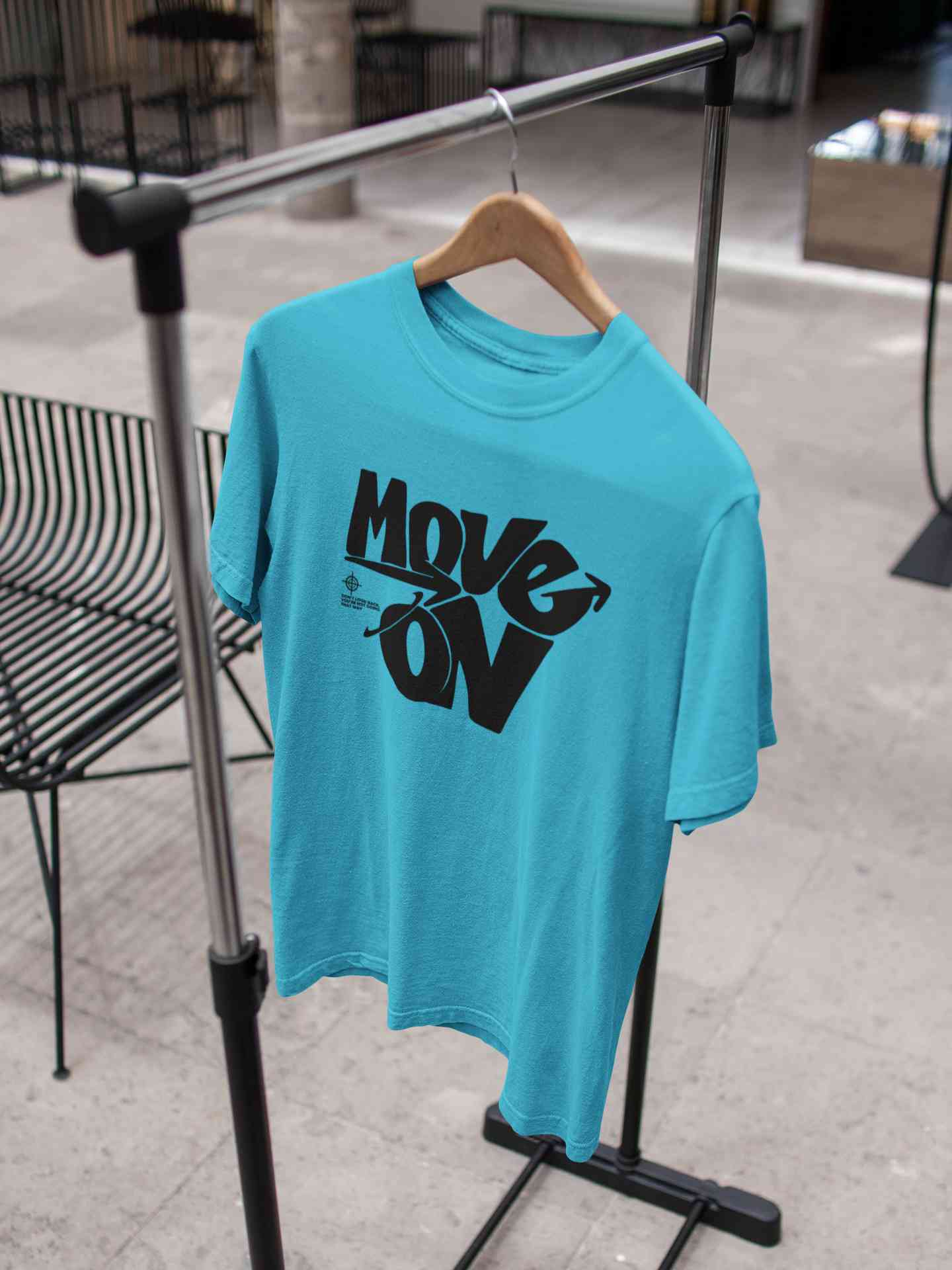 Move On Mens Half Sleeves T-shirt- FunkyTeesClub