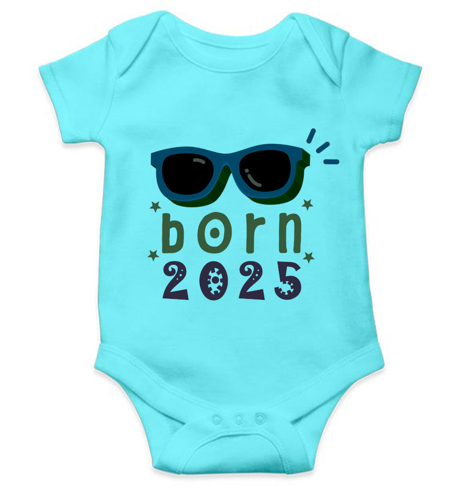 Custom Year Born In New Born Rompers for Baby Boy- FunkyTeesClub