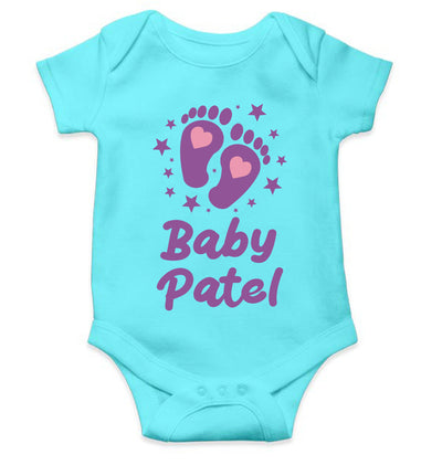 Custom Name Baby Surname New Born Rompers for Baby Girl- FunkyTeesClub